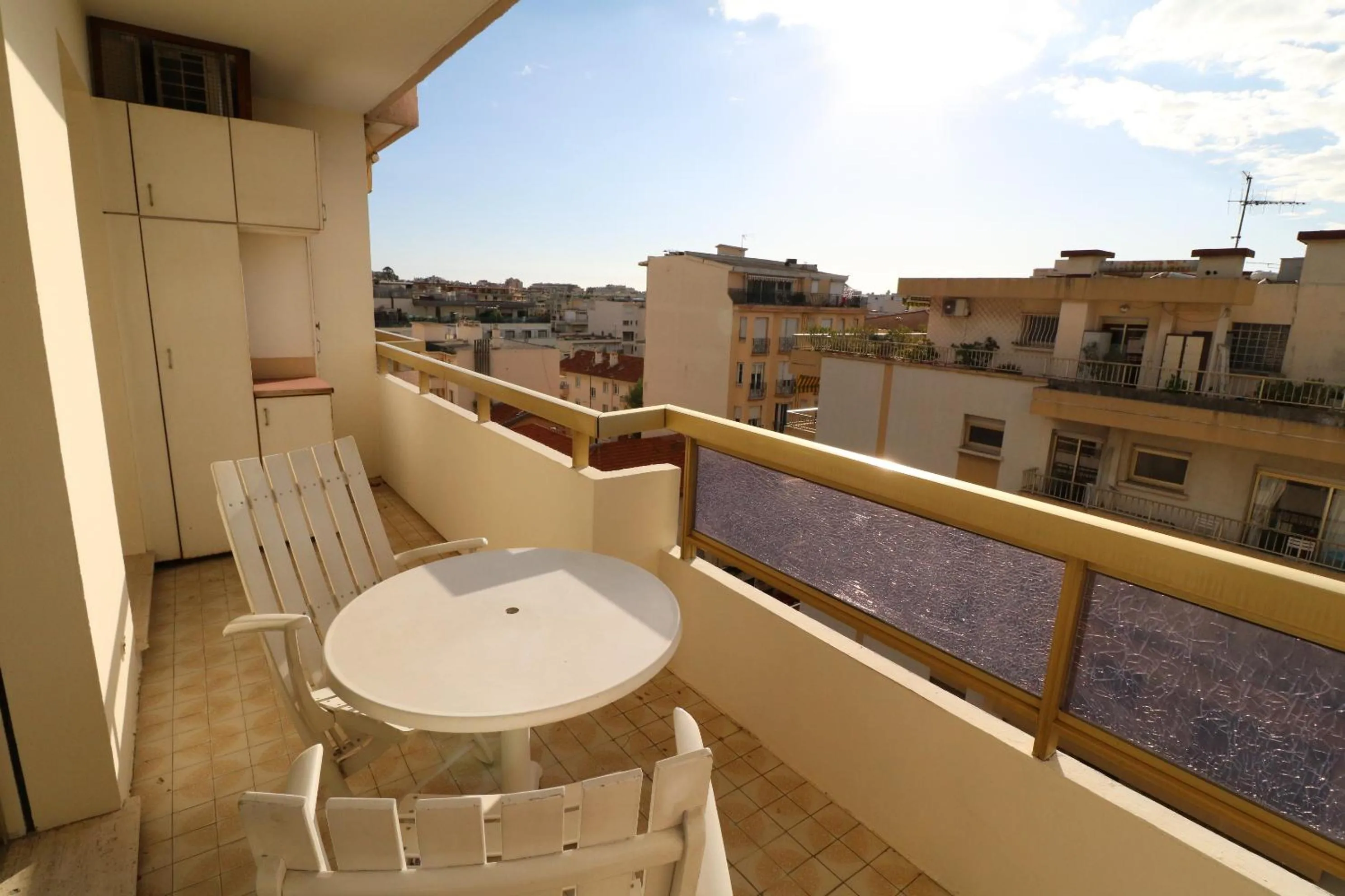 Balcony/Terrace in 2 bedroom & studio Palais Royal 2 mins from Croisette and Carlton
