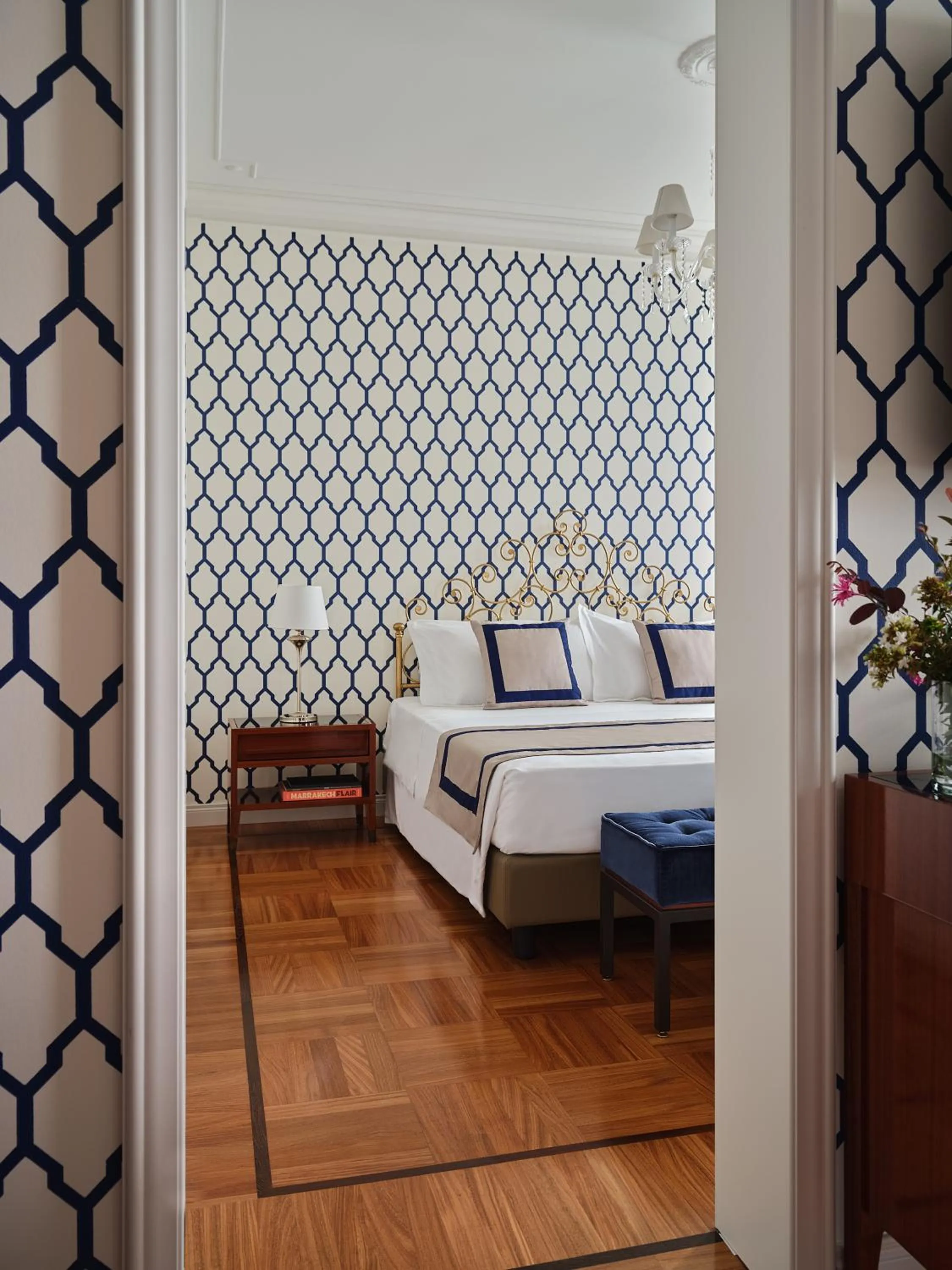 Bed in Grand Hotel Miramare