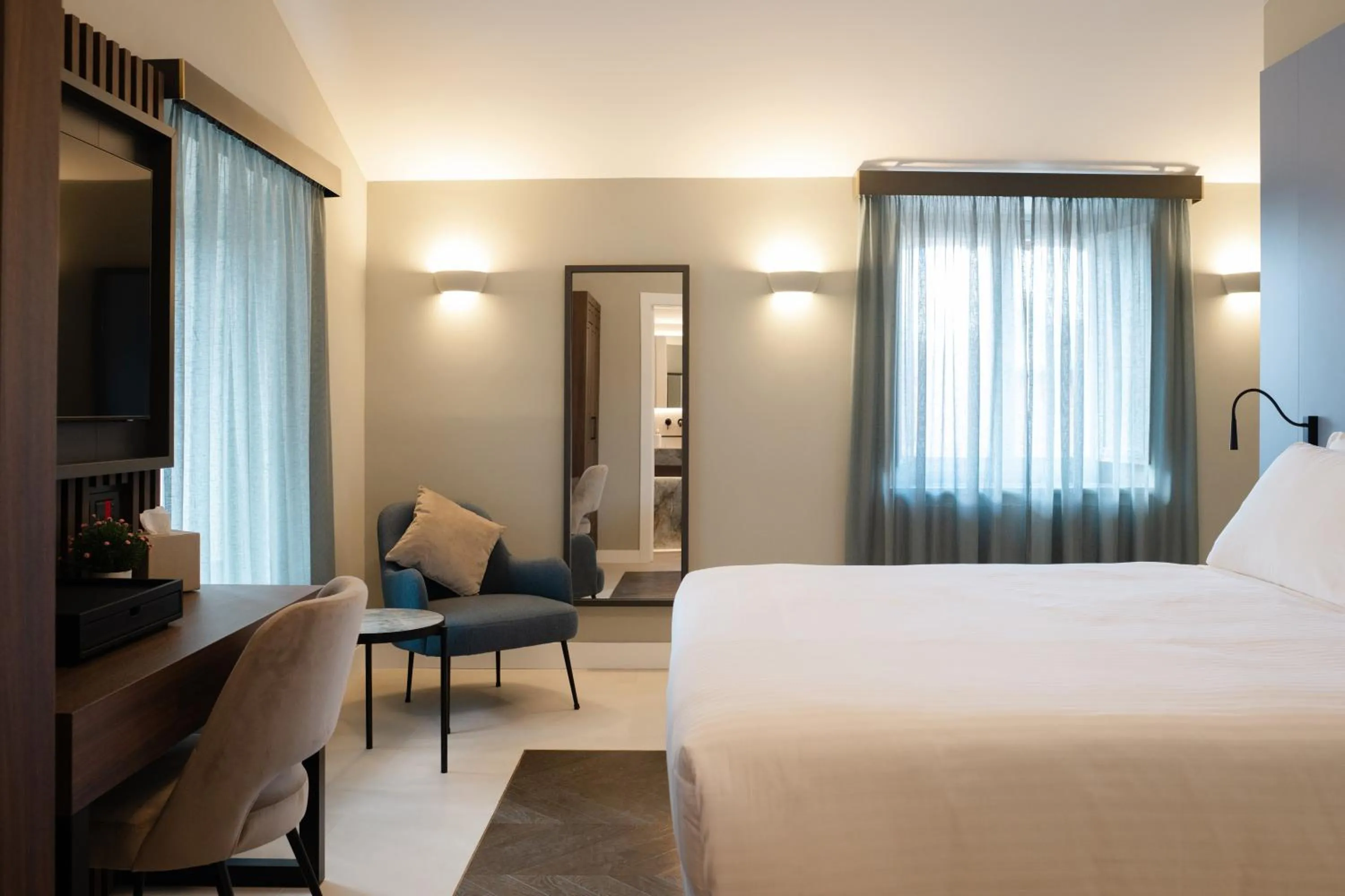 Bed in Emme Palace Hotel & Spa