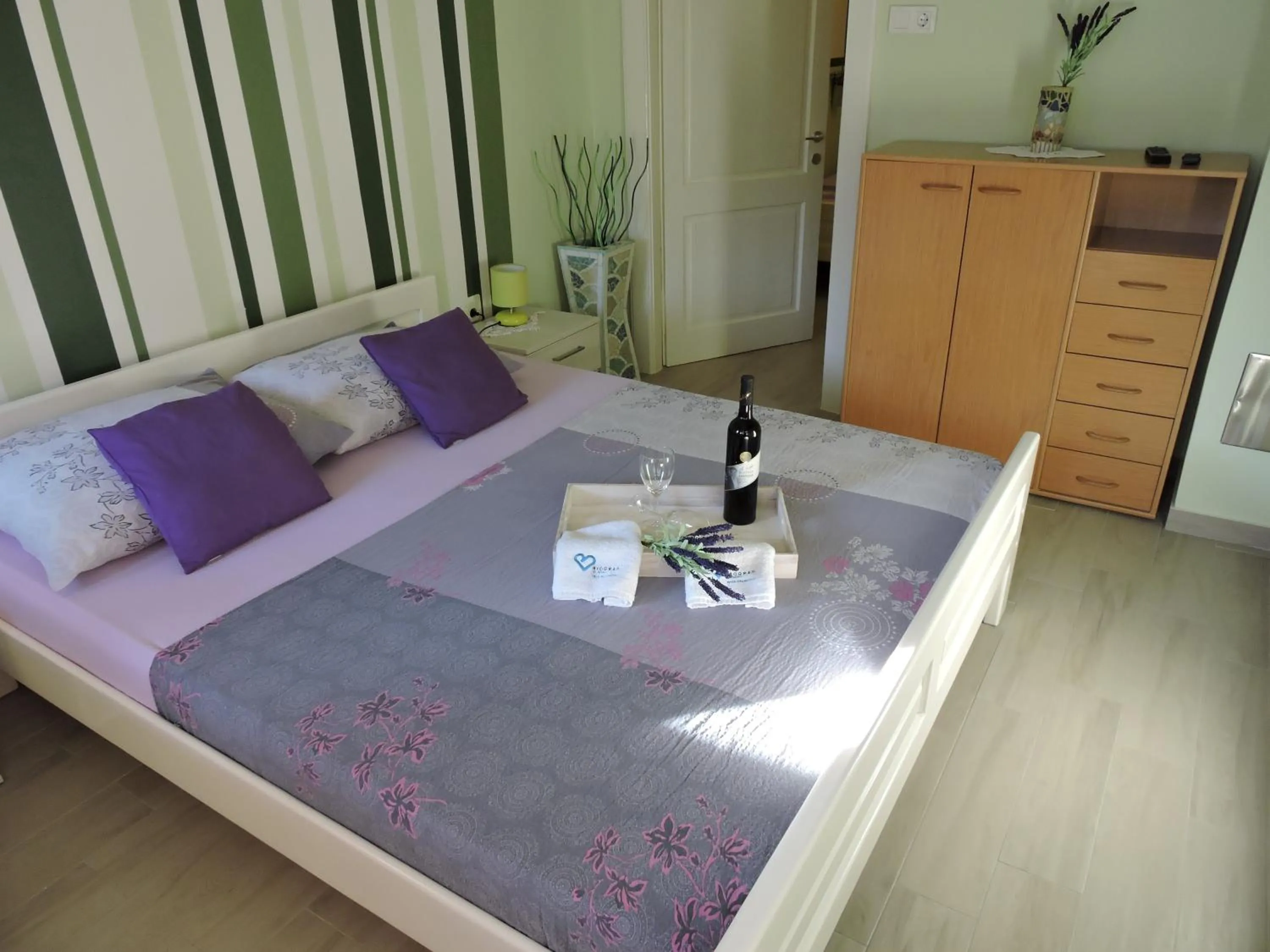 Bedroom, Bed in Apartments Perla