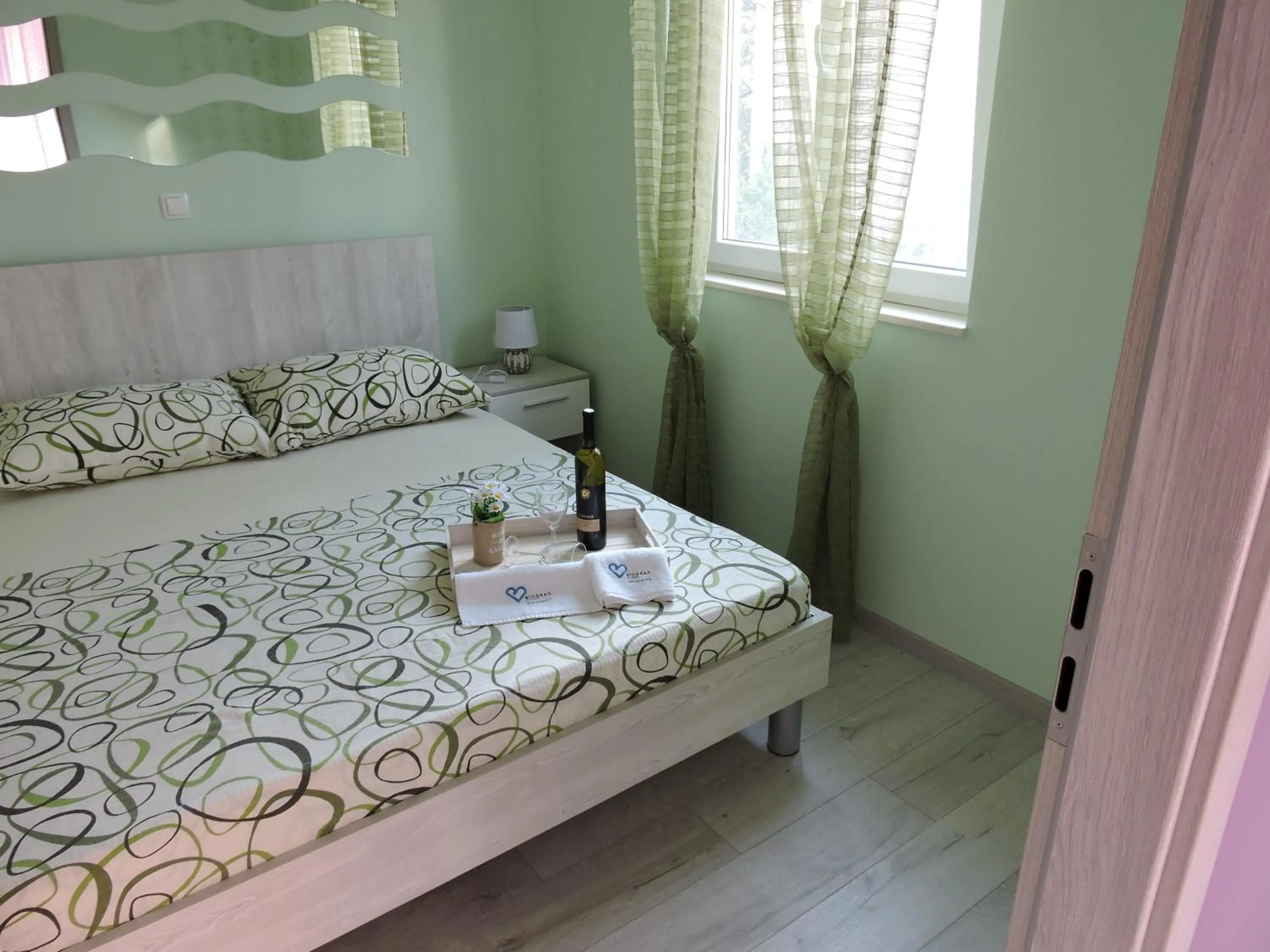 Bedroom, Bed in Apartments Perla