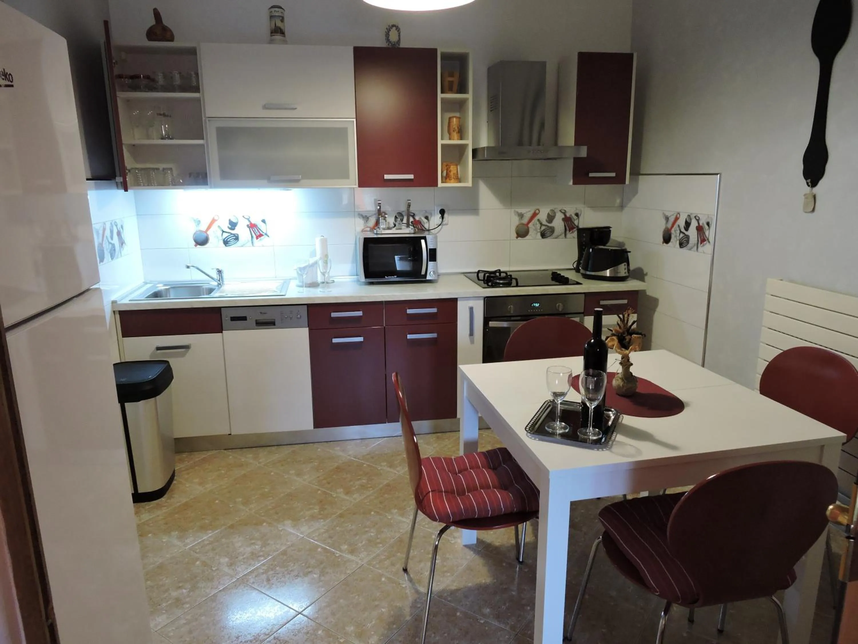Kitchen or kitchenette in Apartments Perla