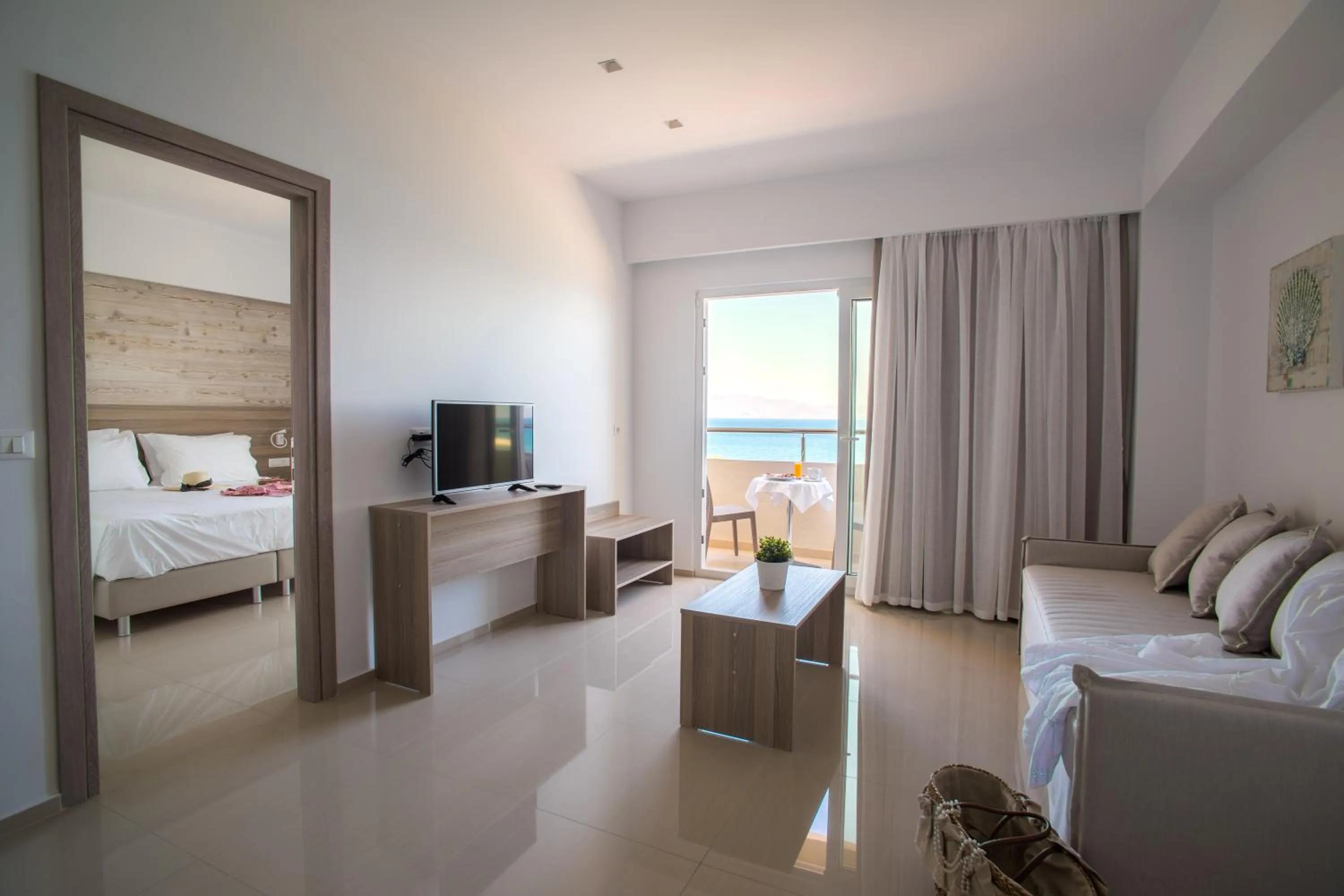 Balcony/Terrace, Bed in Orpheus Studios