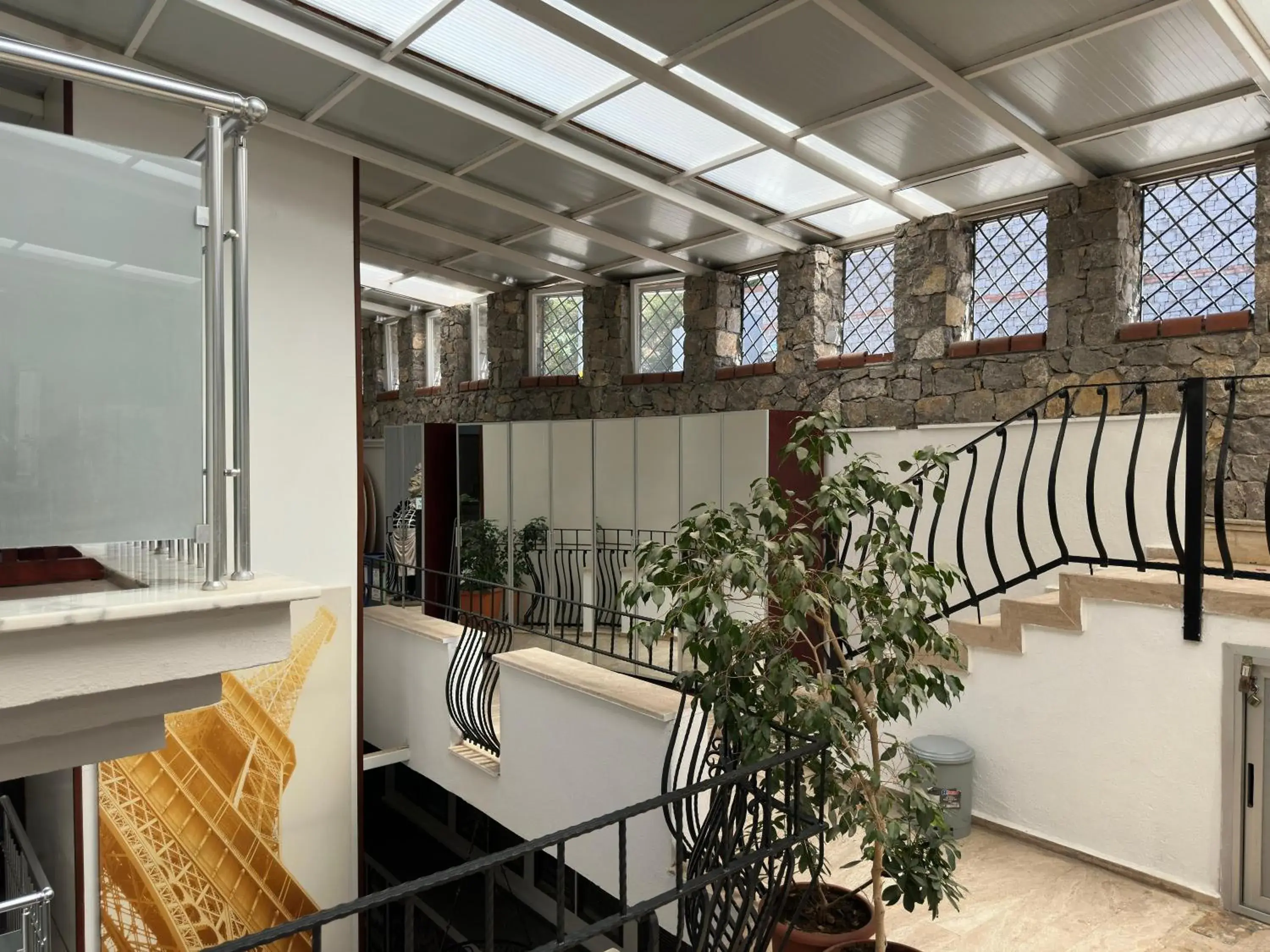 Inner courtyard view in Ata Park Hotel Inner courtyard view in Ata Park Hotel