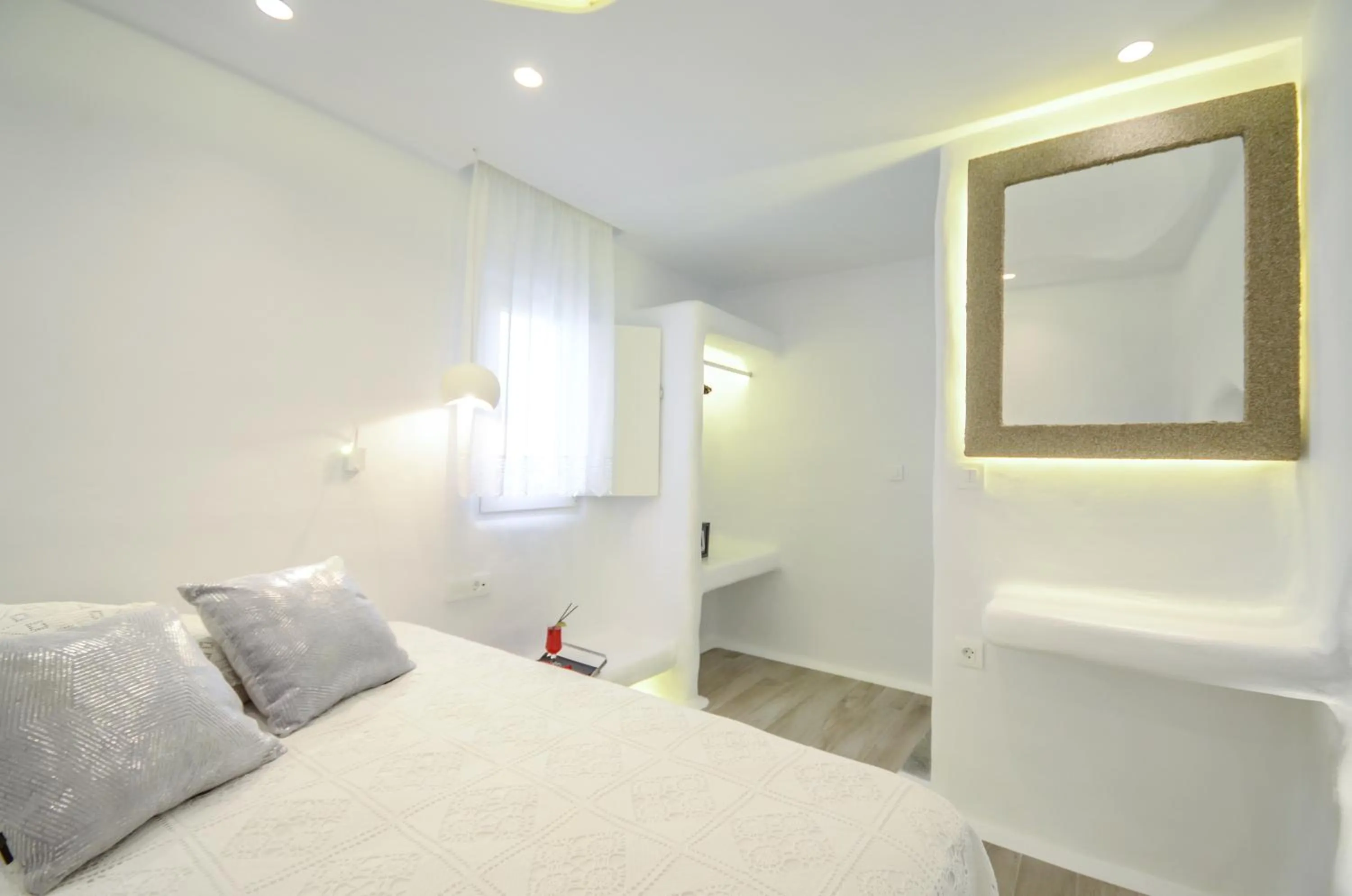 Property building, Bed in Naxos Island Escape Suites