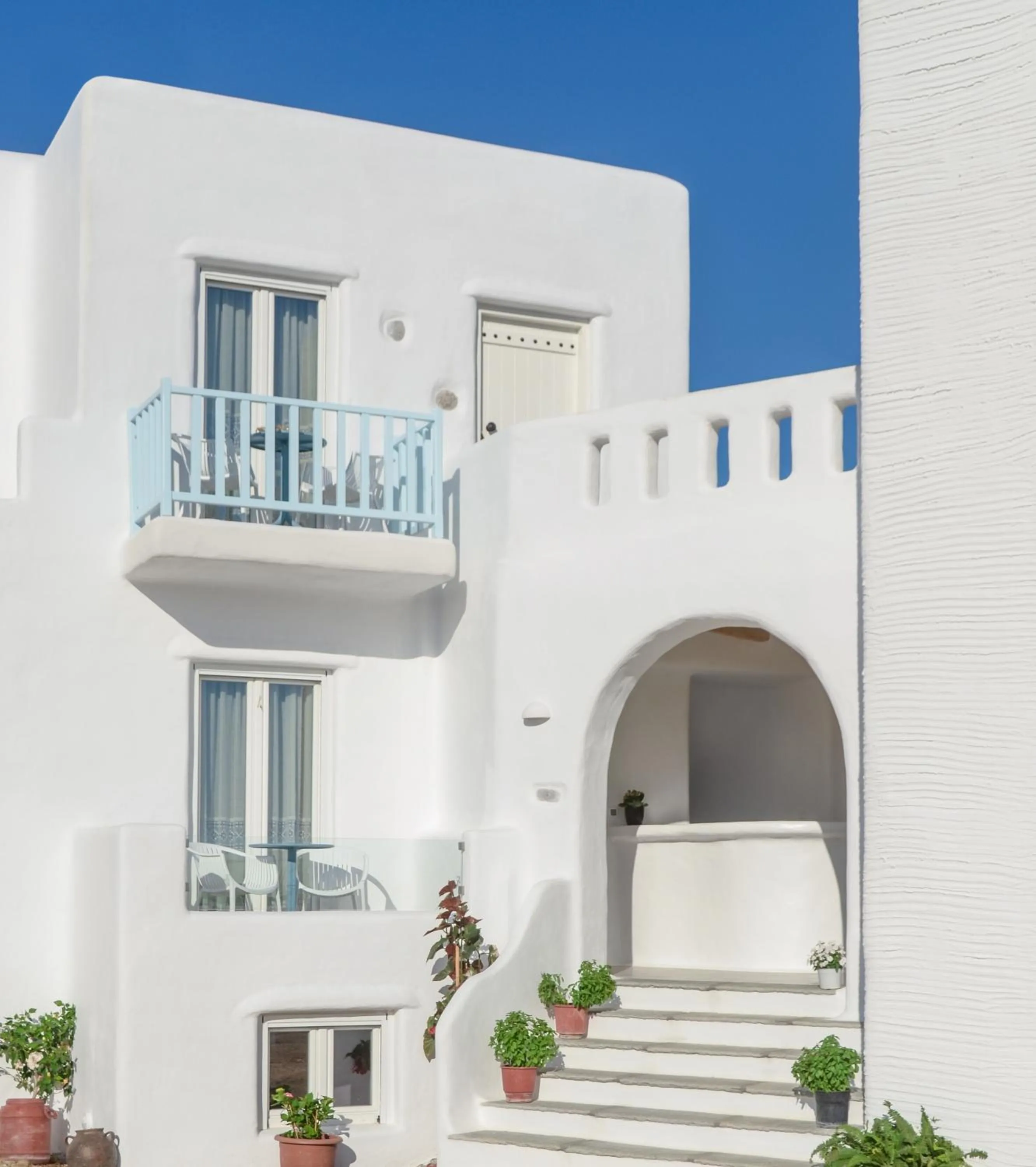 Property building in Naxos Island Escape Suites
