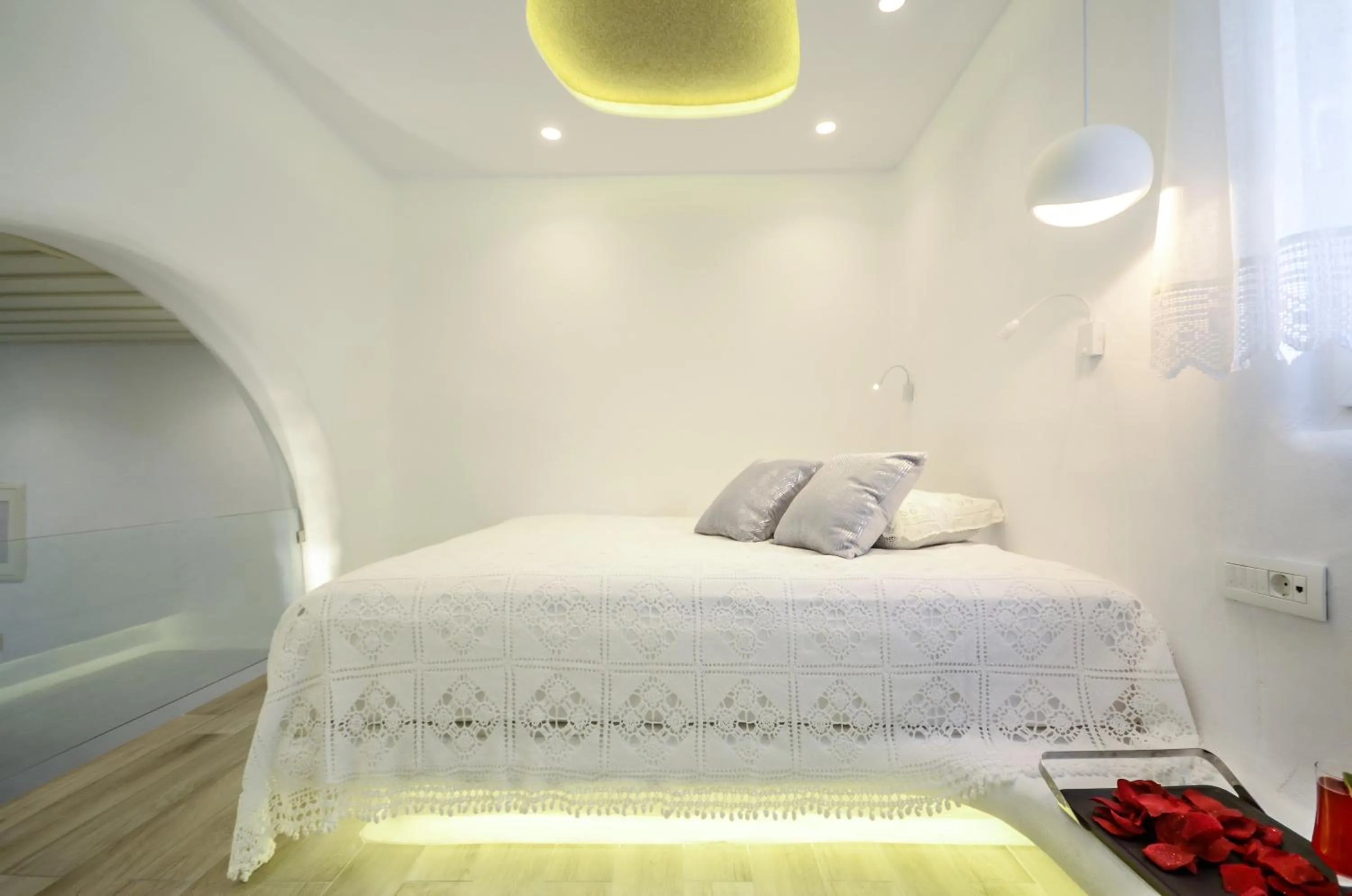 Property building, Bed in Naxos Island Escape Suites