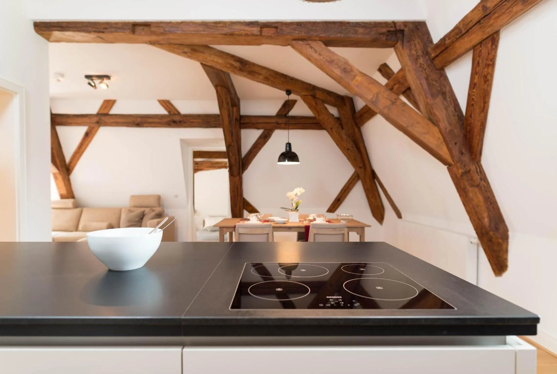 Kitchen or kitchenette in Schloss Beuchow