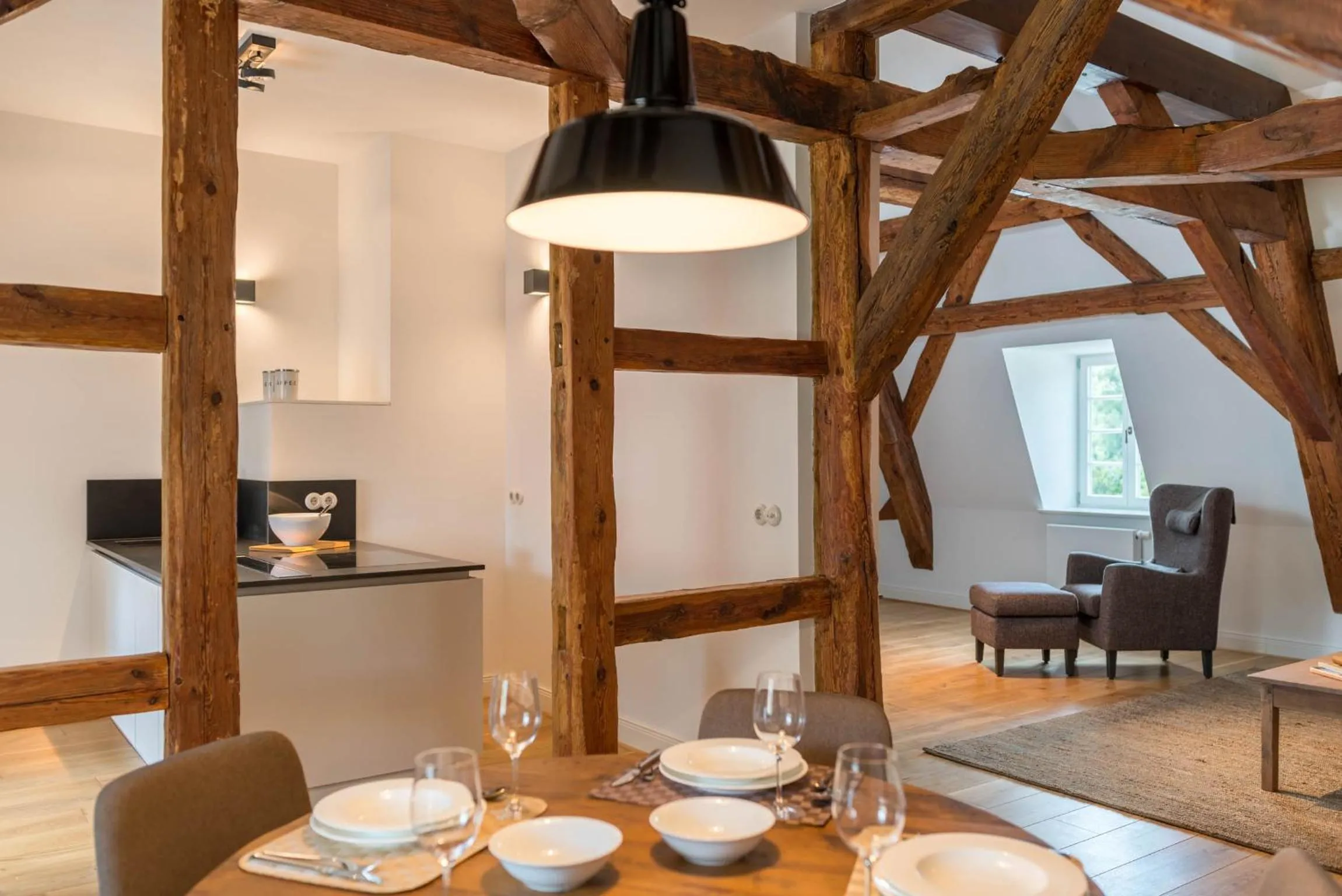Kitchen or kitchenette in Schloss Beuchow