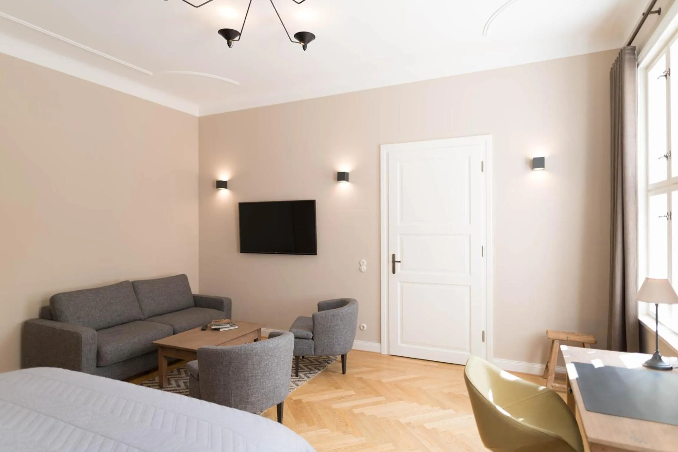 Living room, Bed in Schloss Beuchow
