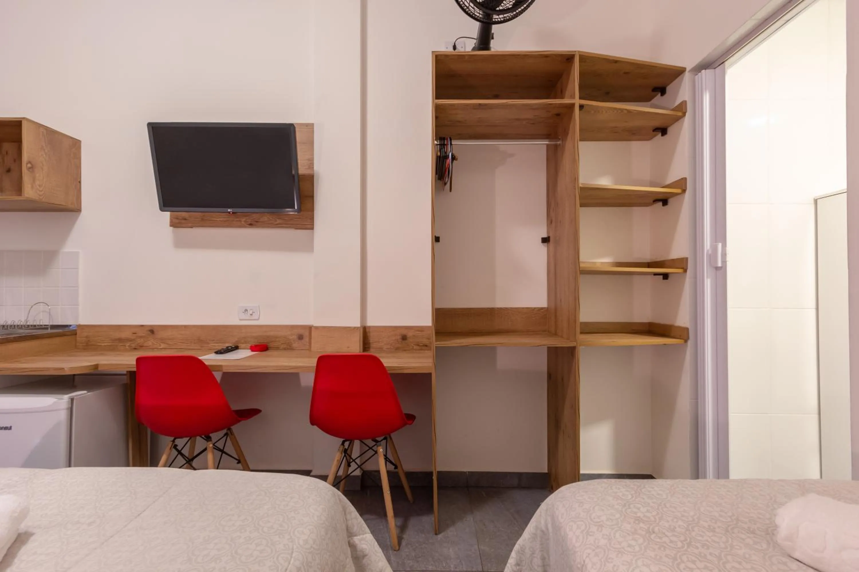 Bed in BH Studios Hotel Brás