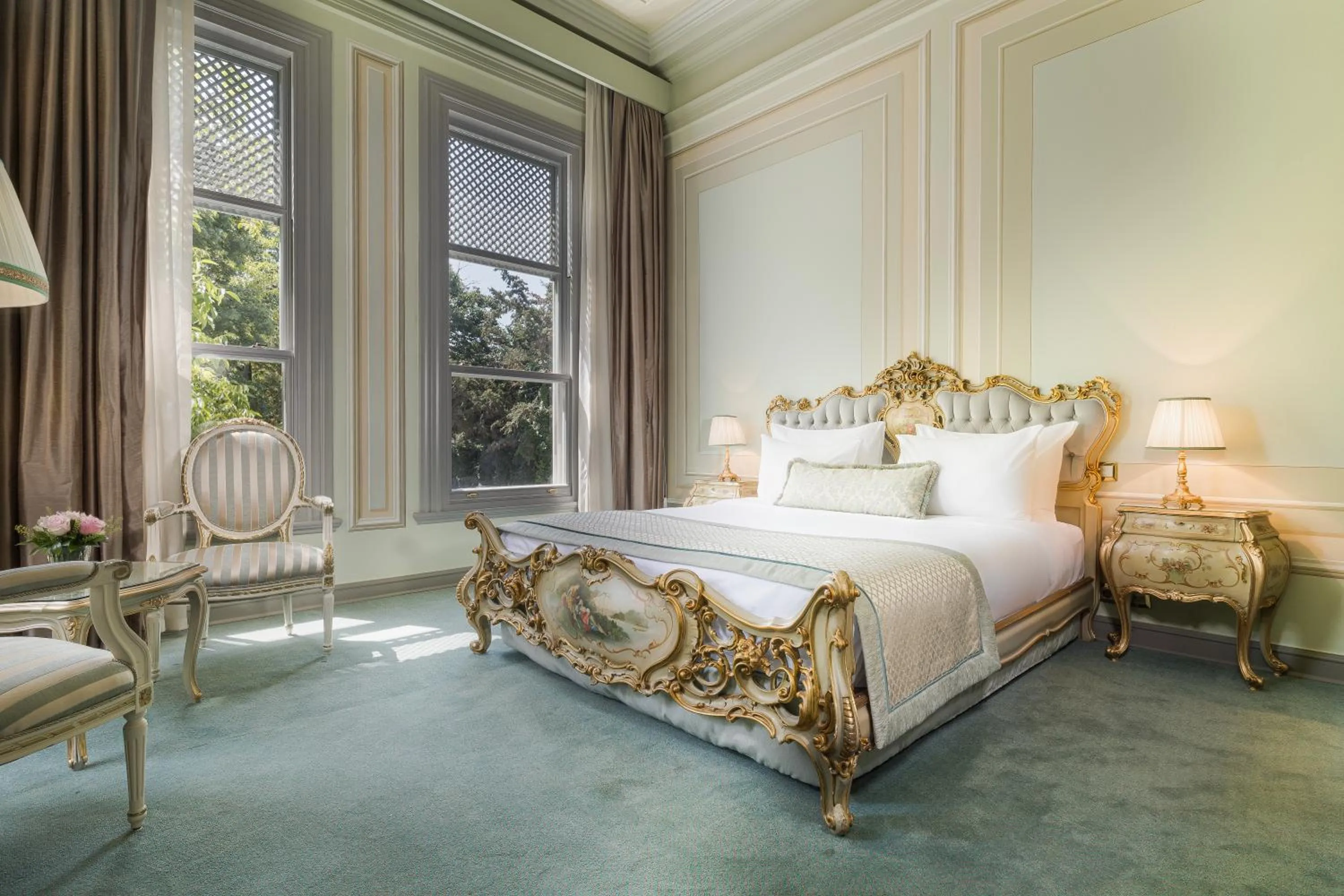 Bed in Bosphorus Palace Hotel