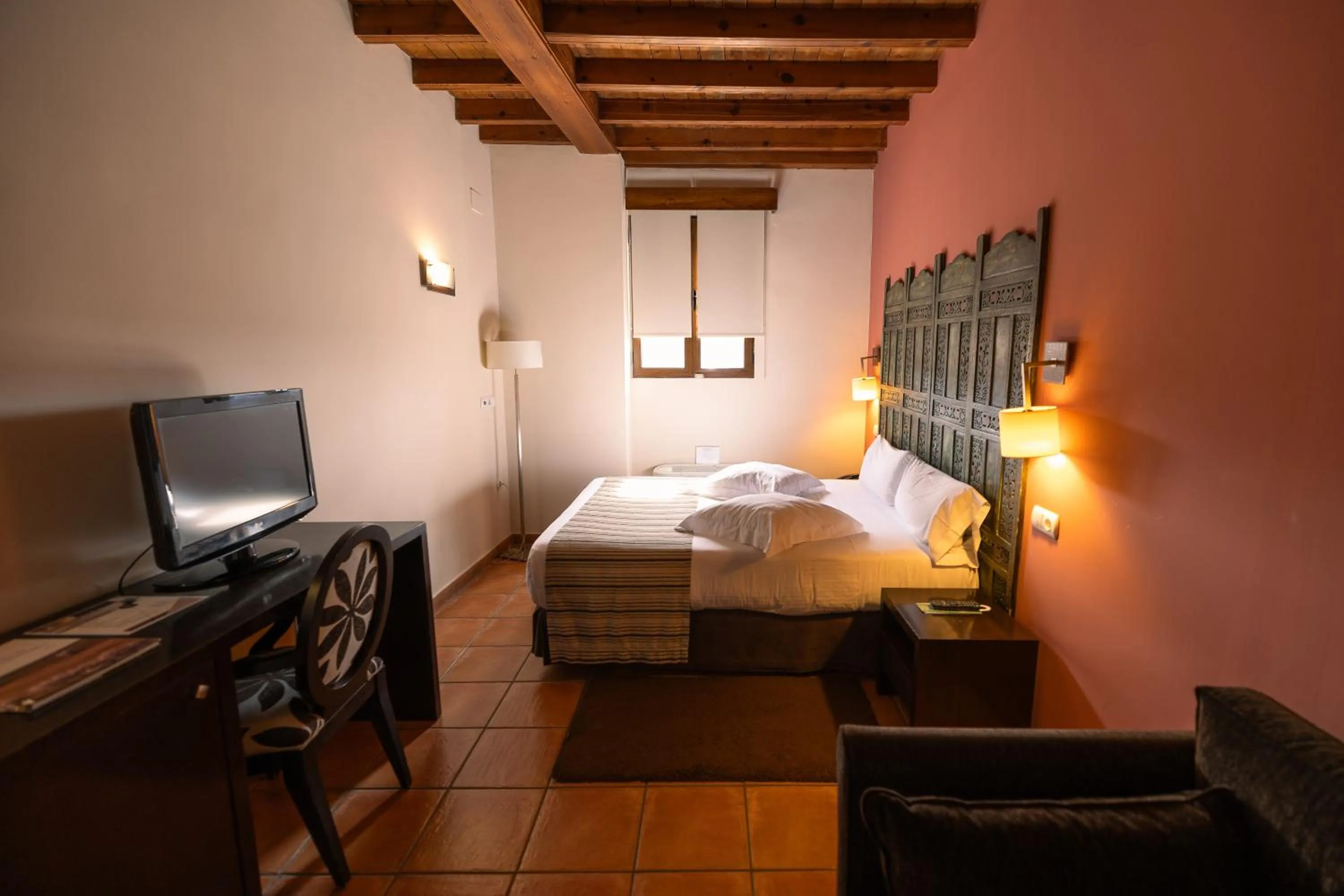 Bed in Hotel Convento Del Giraldo
