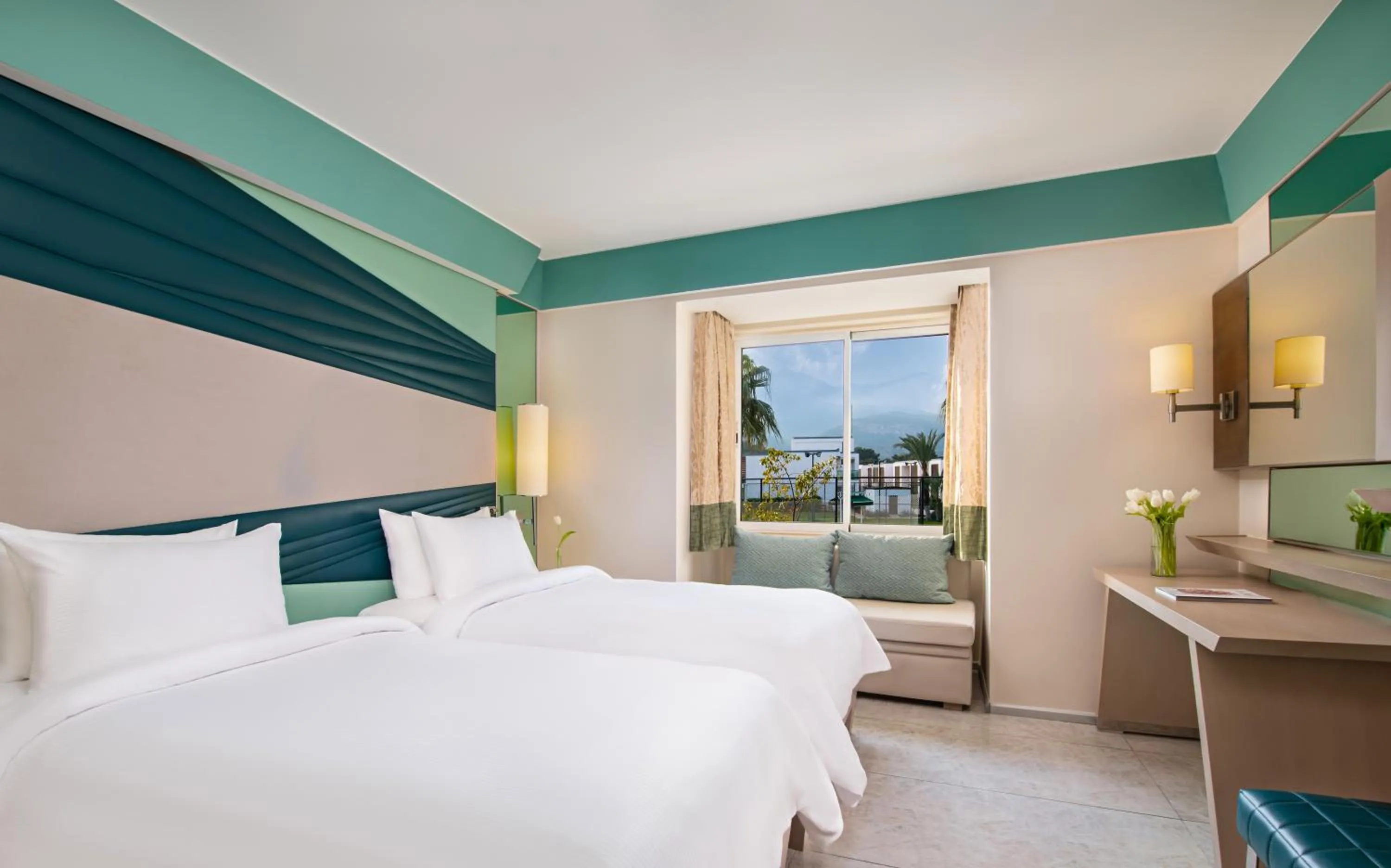 Bed in Rixos Premium Tekirova - The Land of Legends Access