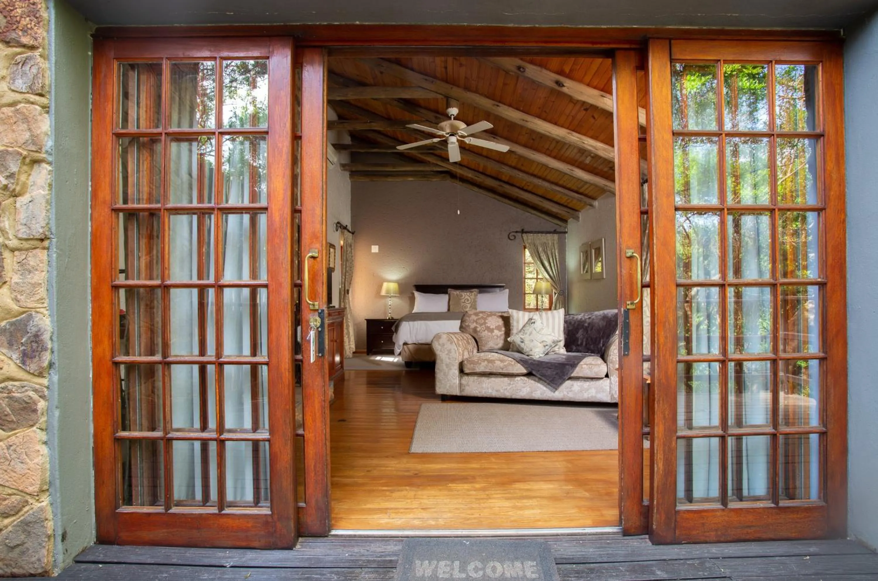 Living room in Whispering Pines Country Estate