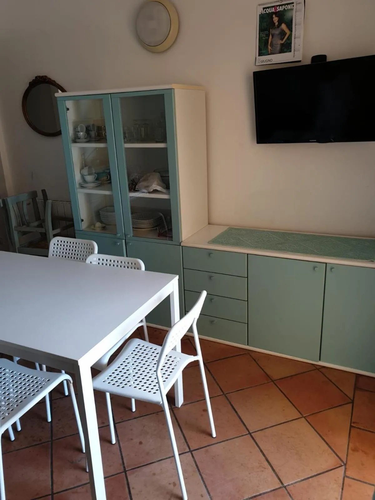 Dining area in Cala Delfino