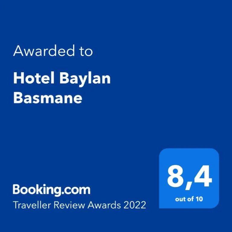 Certificate/Award in Hotel Baylan İzmir