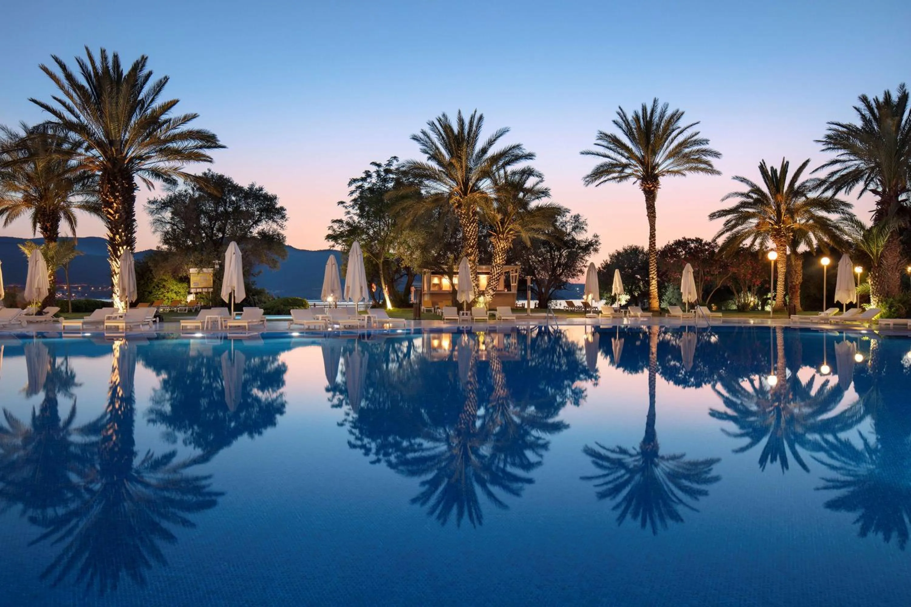 Pool view in DoubleTree by Hilton Bodrum Isil Club Ultra All-Inclusive Resort