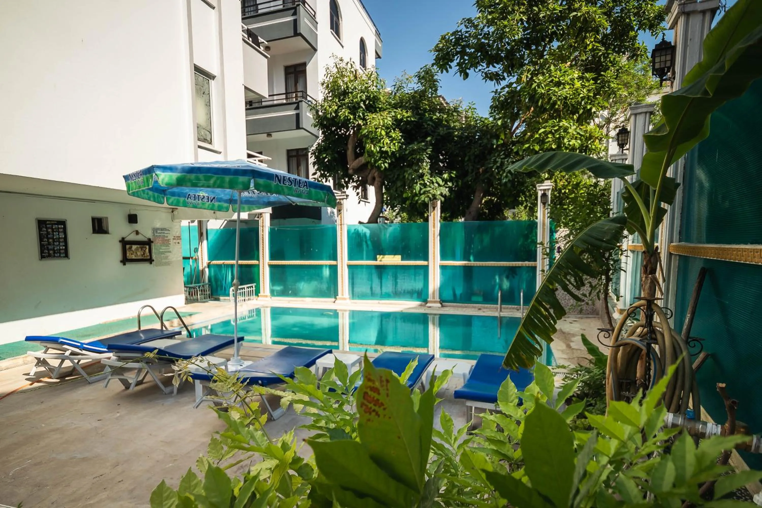 Pool view in Behram Hotel