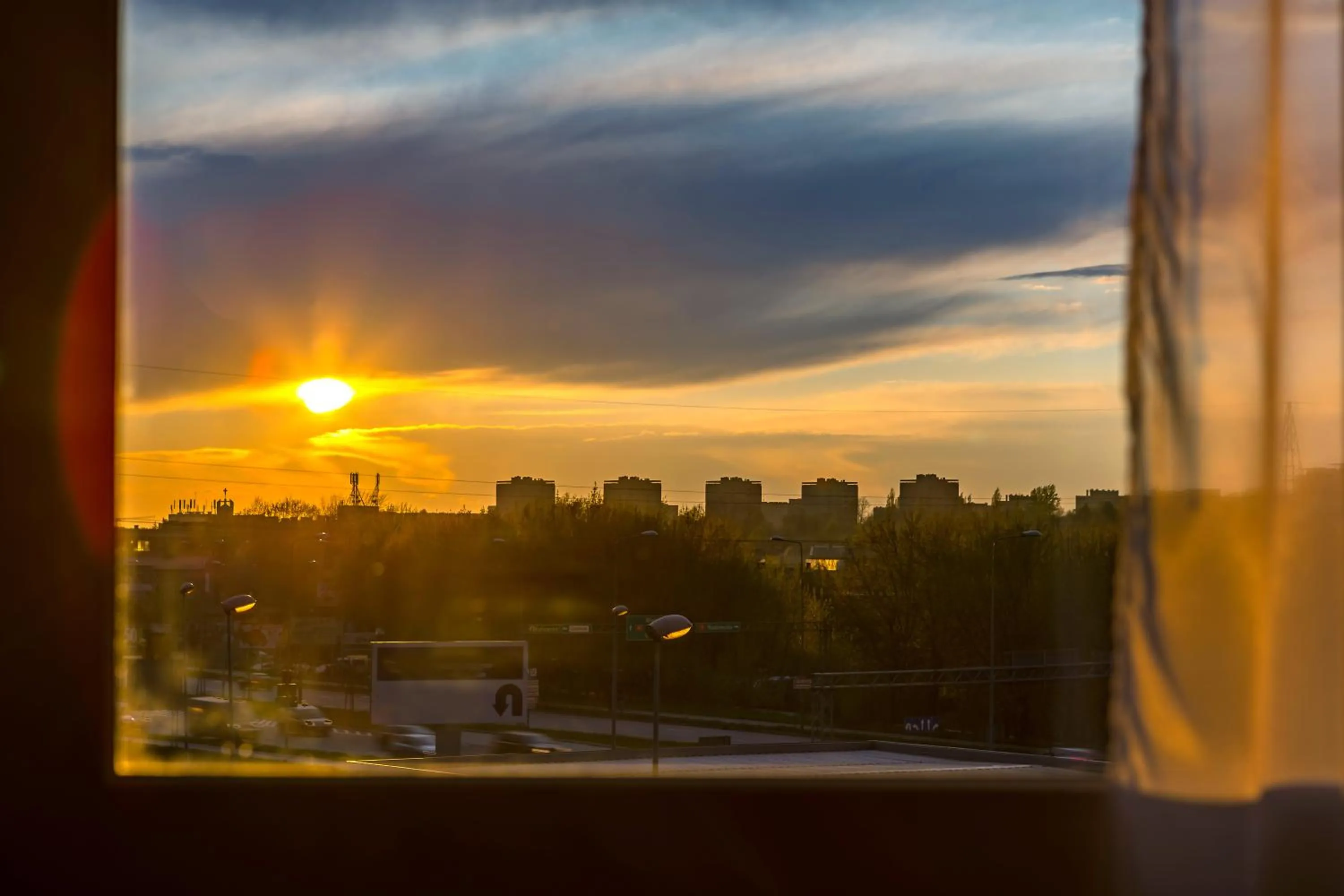 Sunset in Ibis Częstochowa