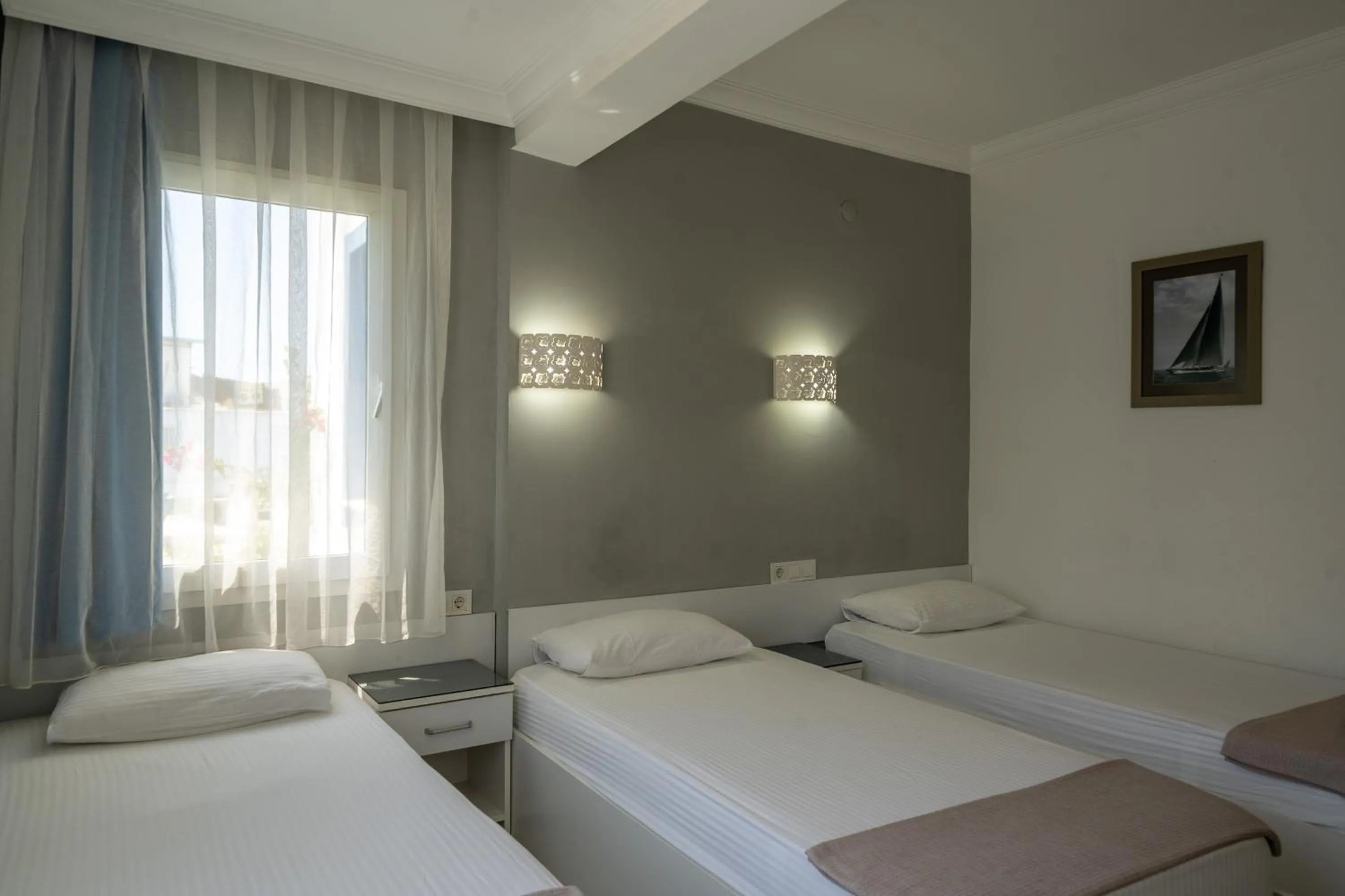 Bed in Artunc Hotel Bodrum