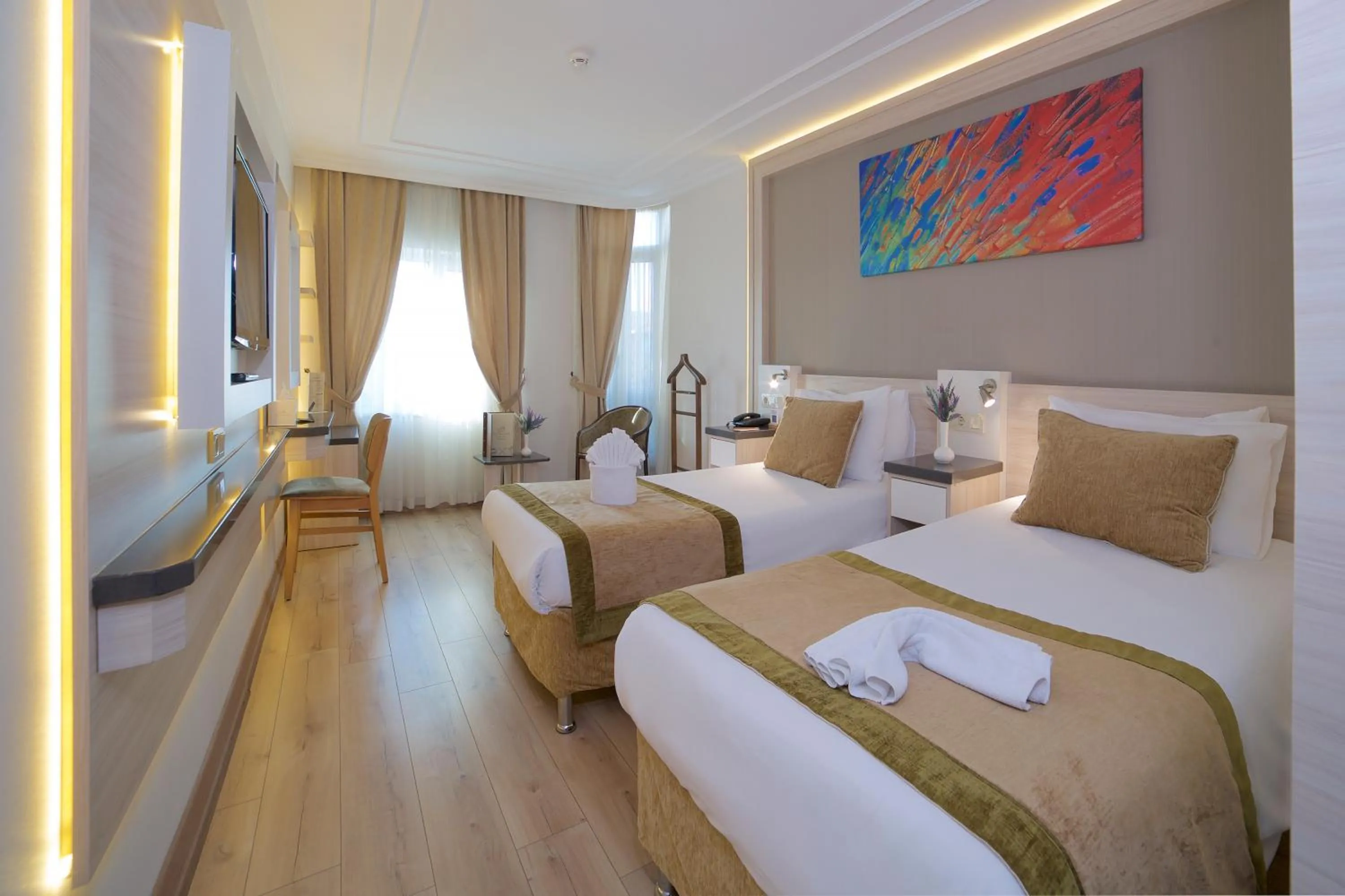 Photo of the whole room, Bed in Hotel Bulvar Palas