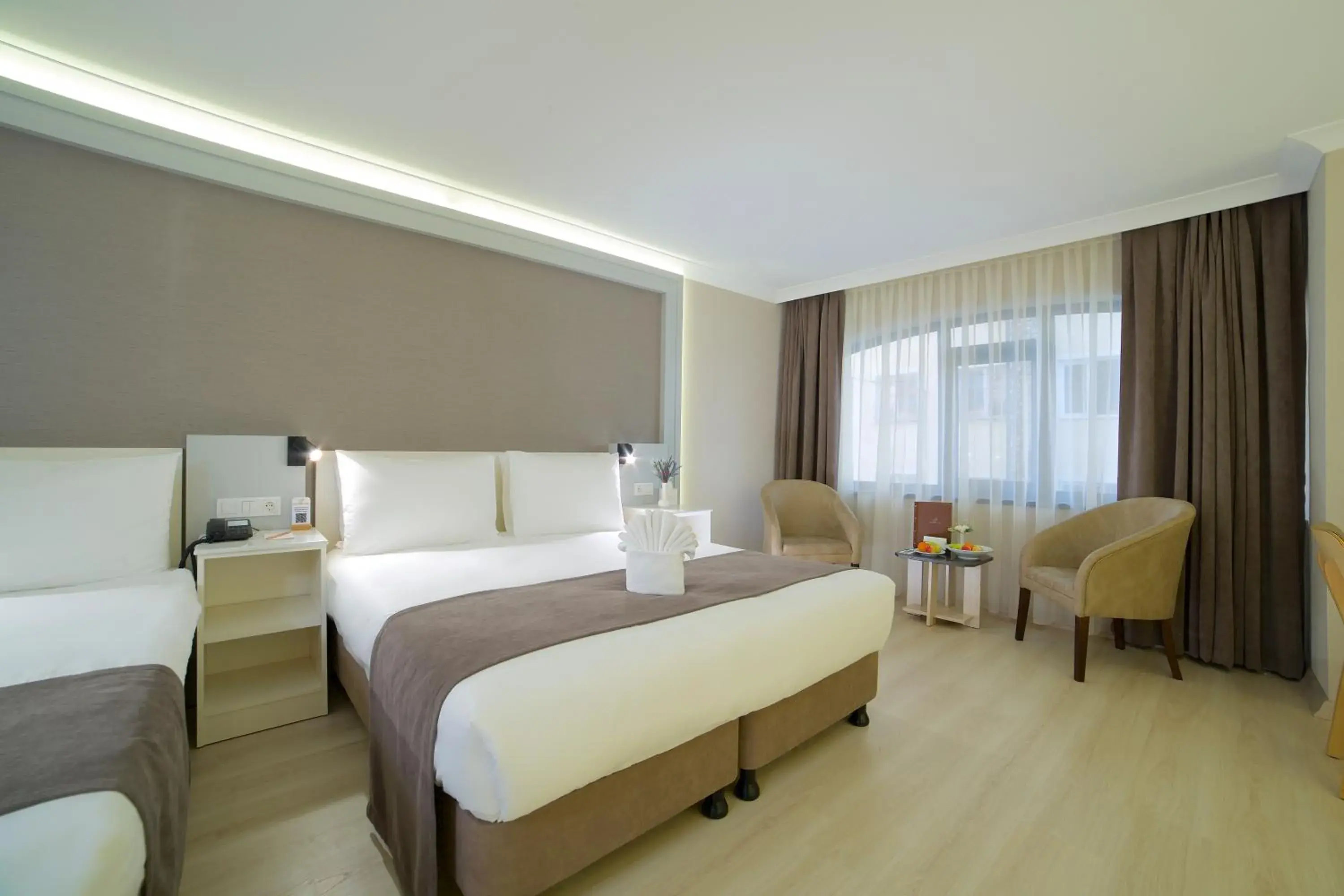 Bed in Hotel Bulvar Palas Bed in Hotel Bulvar Palas