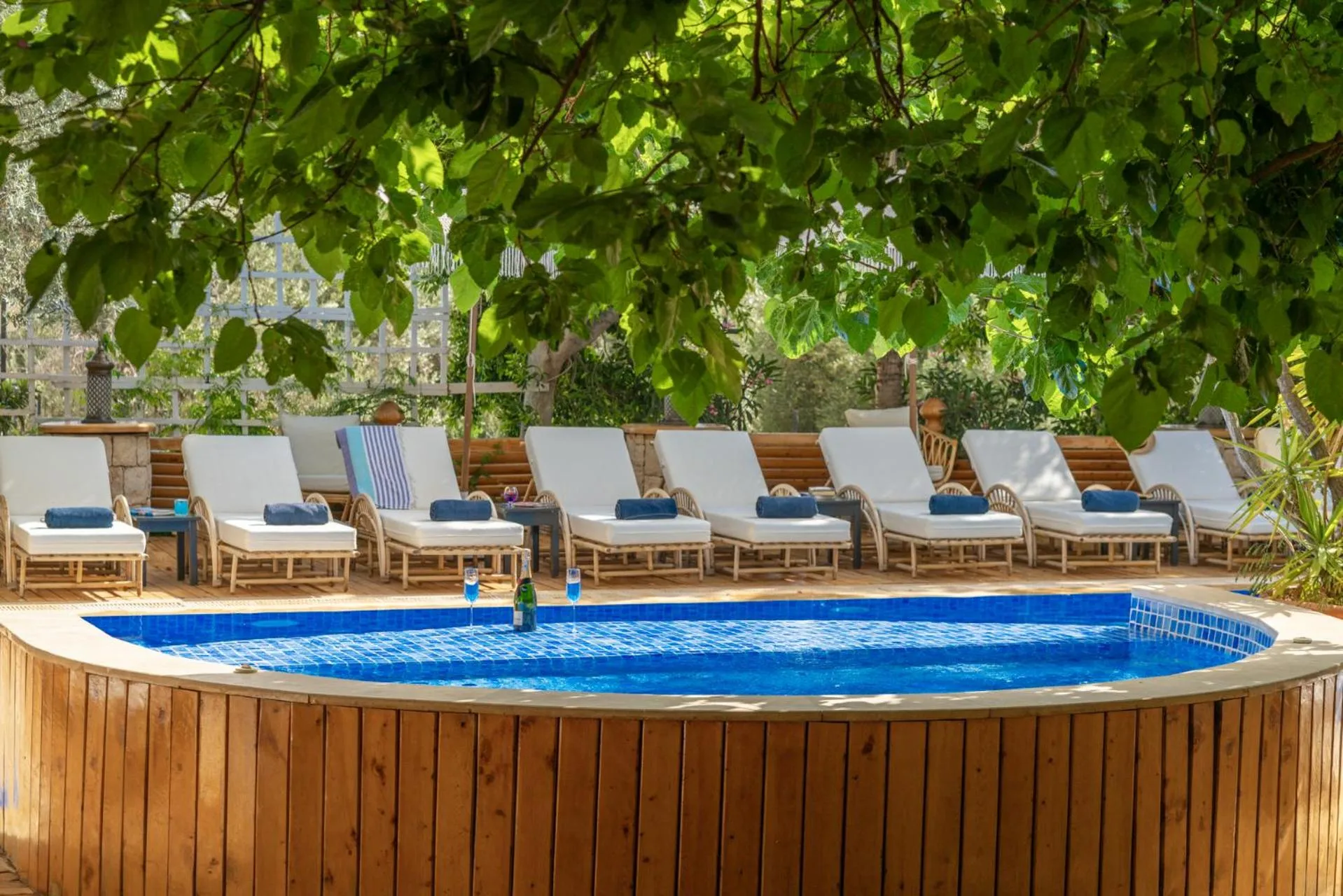 Pool view in Elixir Hotel