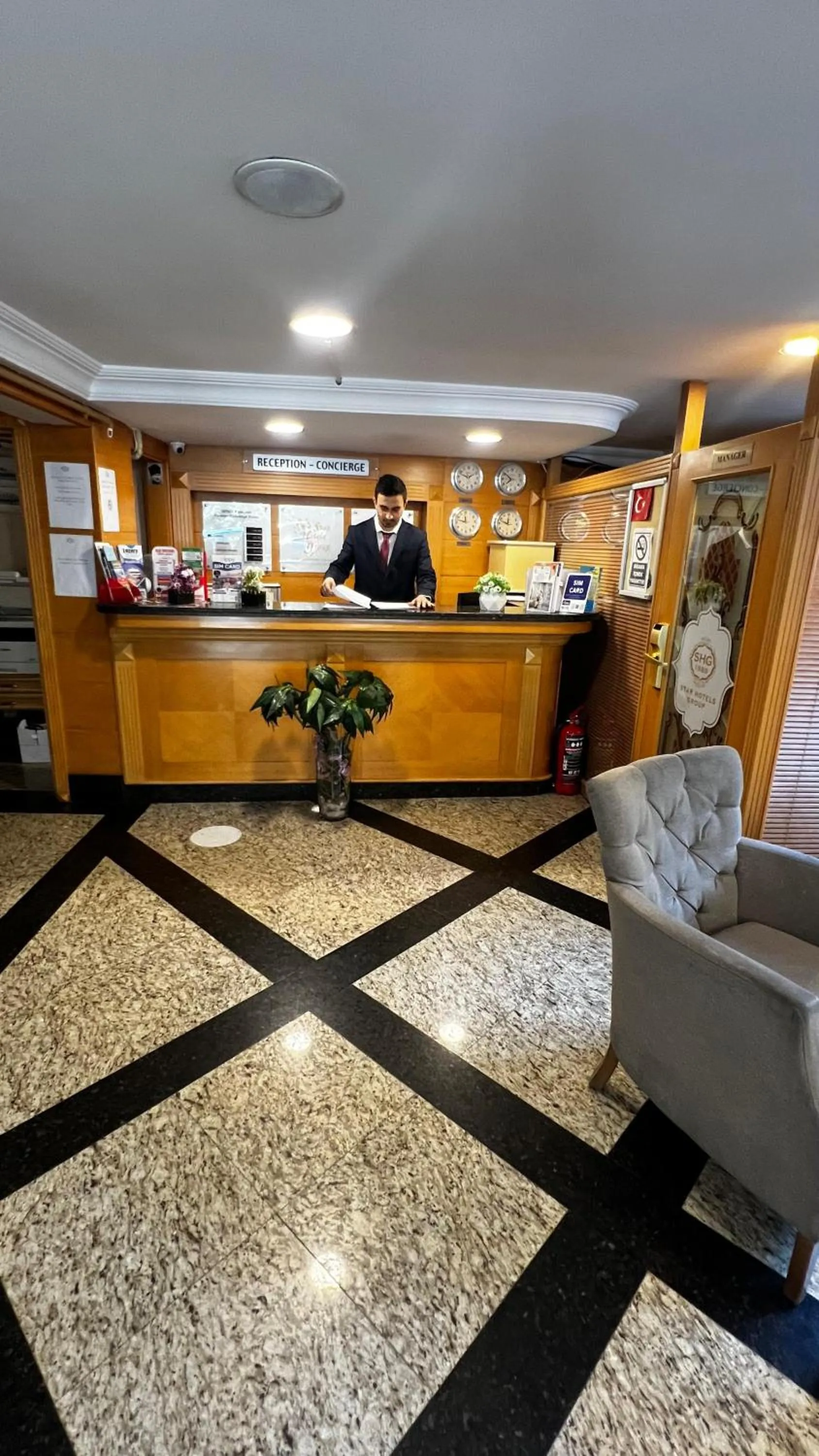 Lobby or reception in Park Star Hotel Taksim