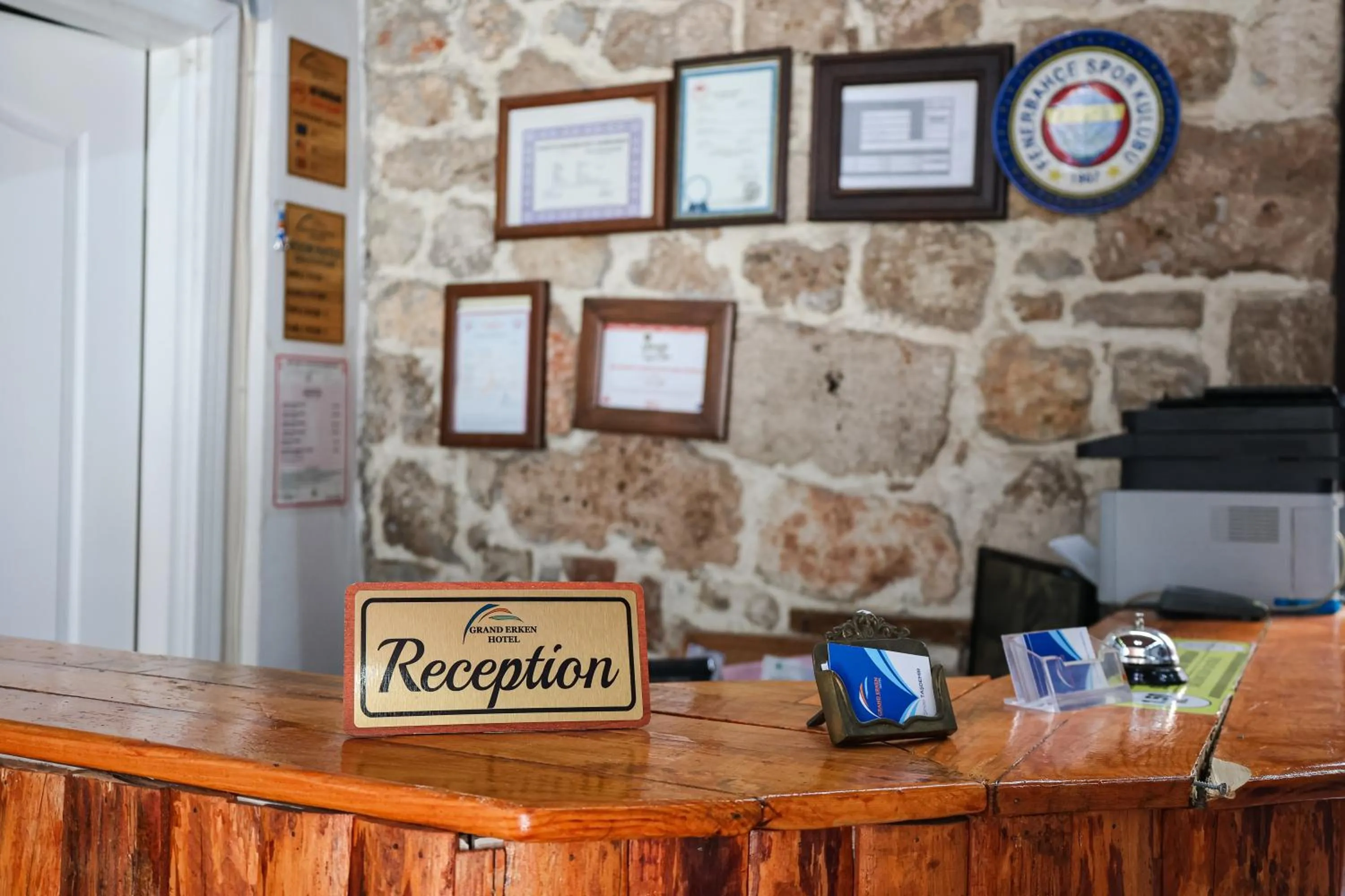 Lobby or reception in Grand Erken Hotel