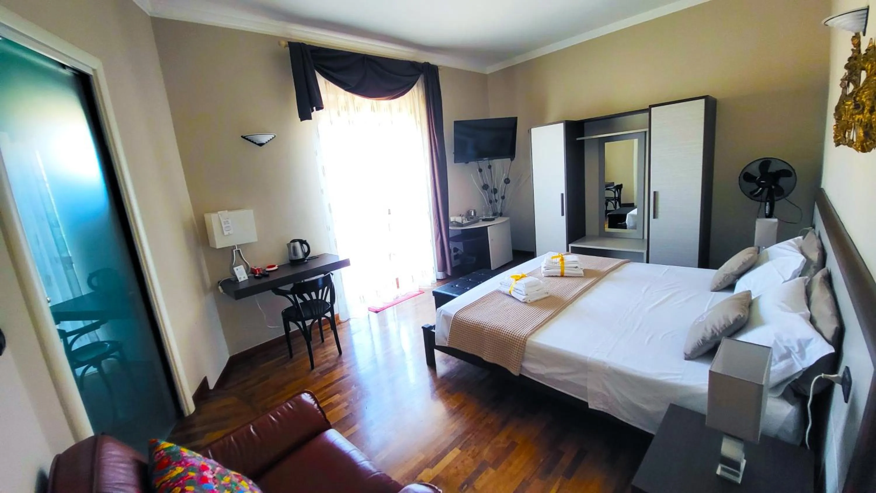 View (from property/room), Bed in Attico Barocco