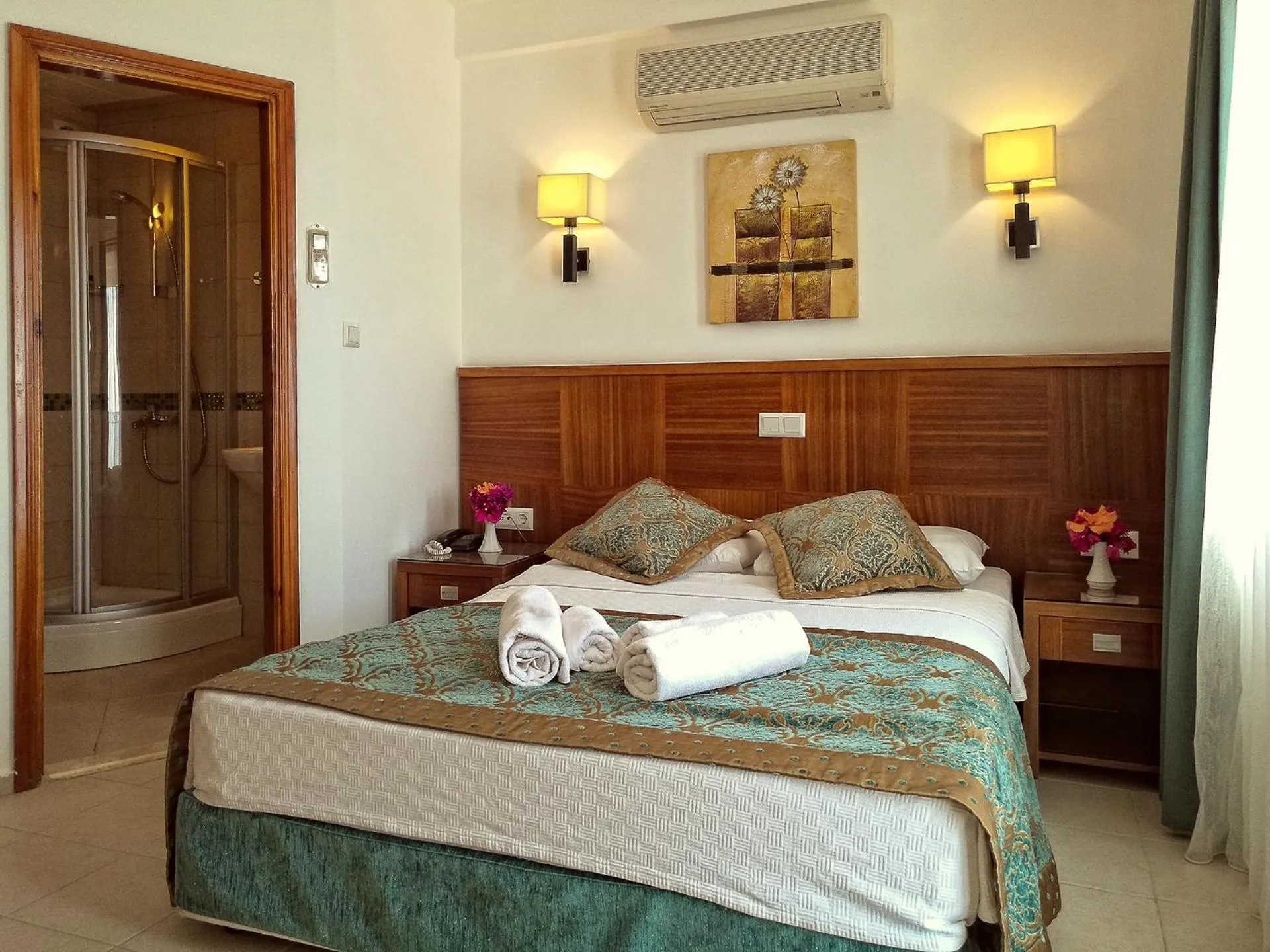 Decorative detail, Bed in Medusa Hotel