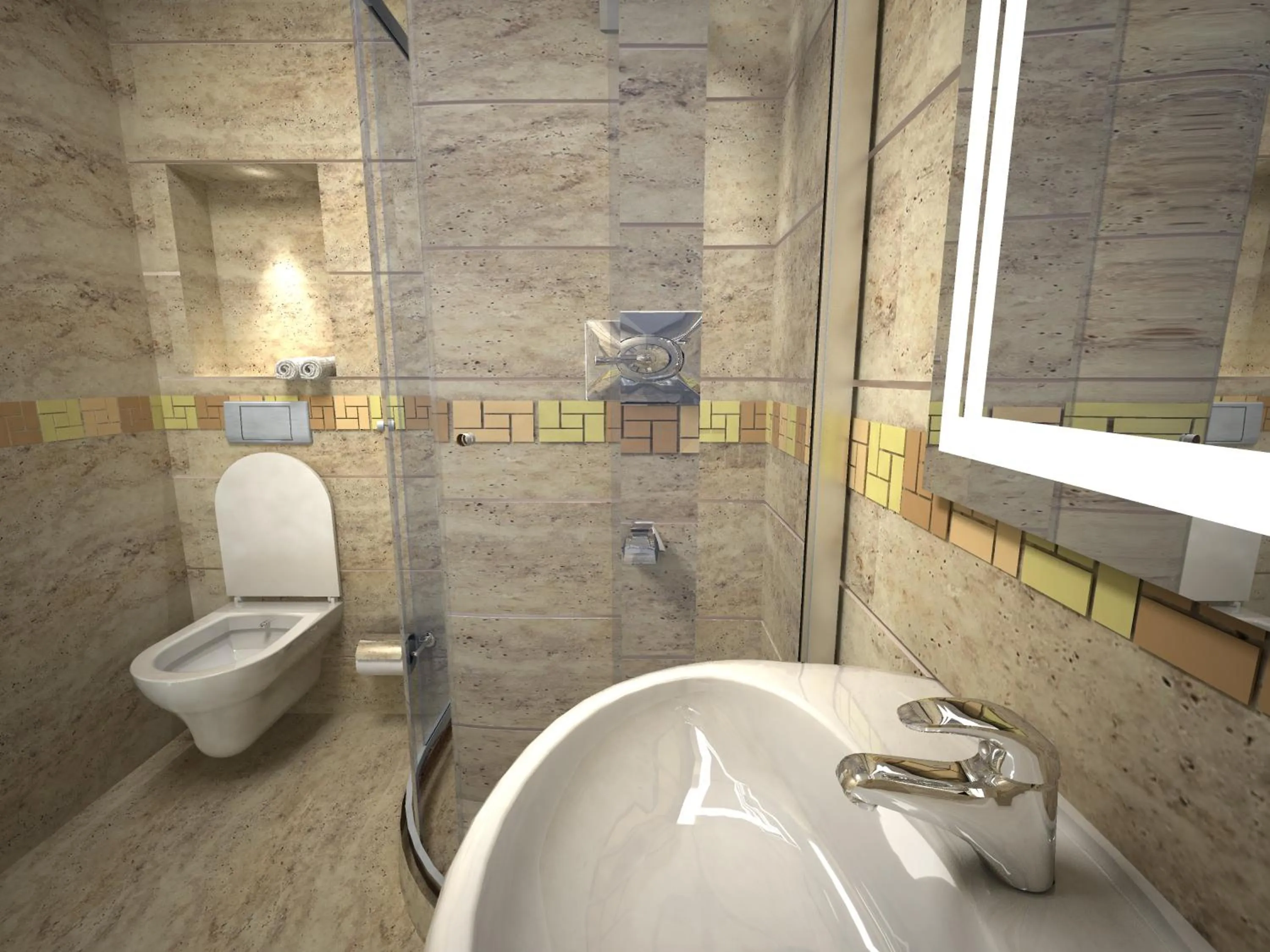 Bathroom in Medusa Hotel