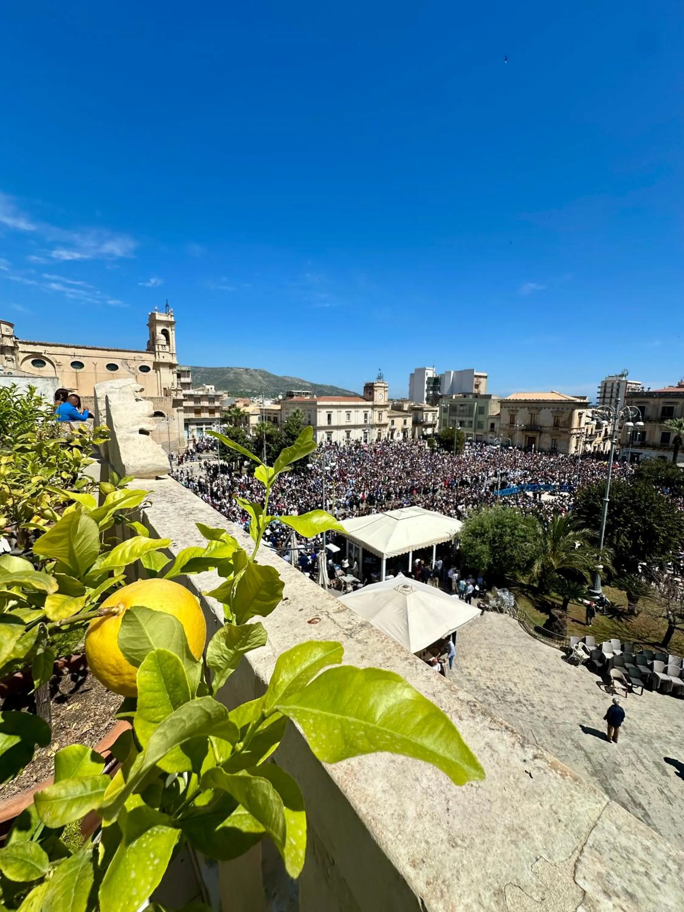Balcony/Terrace in B&B Albergo Sicilia