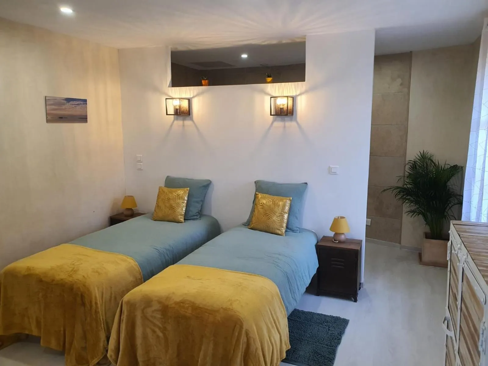 Bedroom, Bed in H2o Chambres d'Hôtes