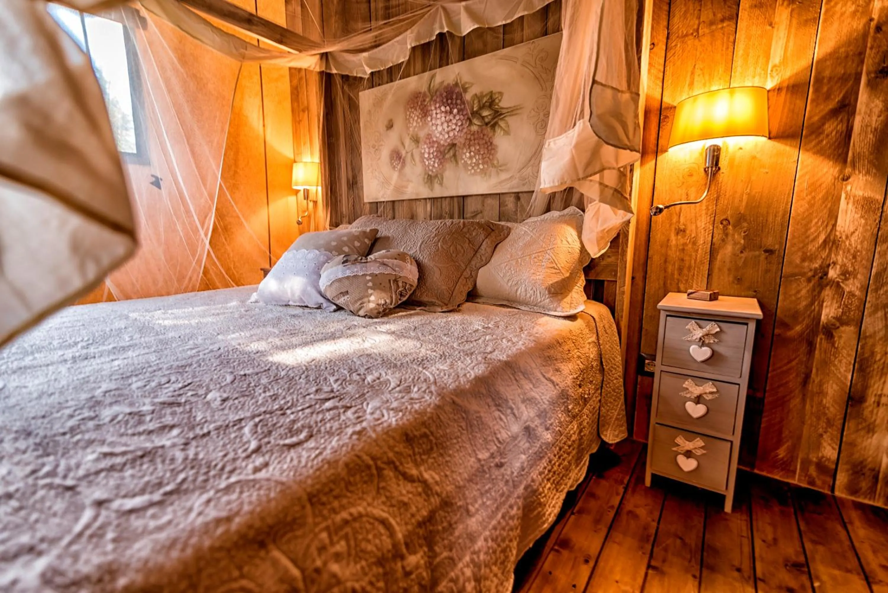 Bed in Glamping Tenuta Poggio Rosso