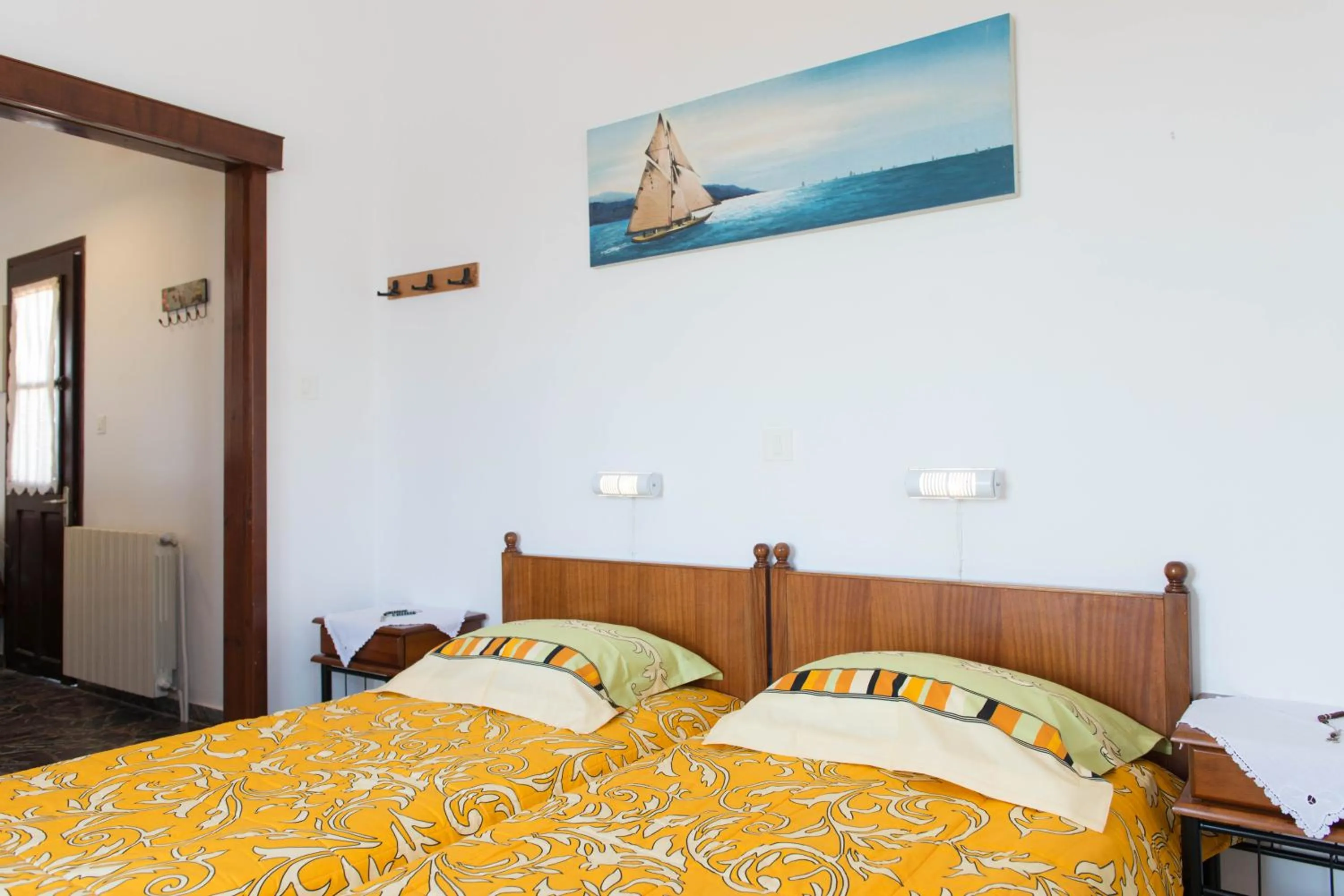 Bedroom, Bed in Pension Afroditi