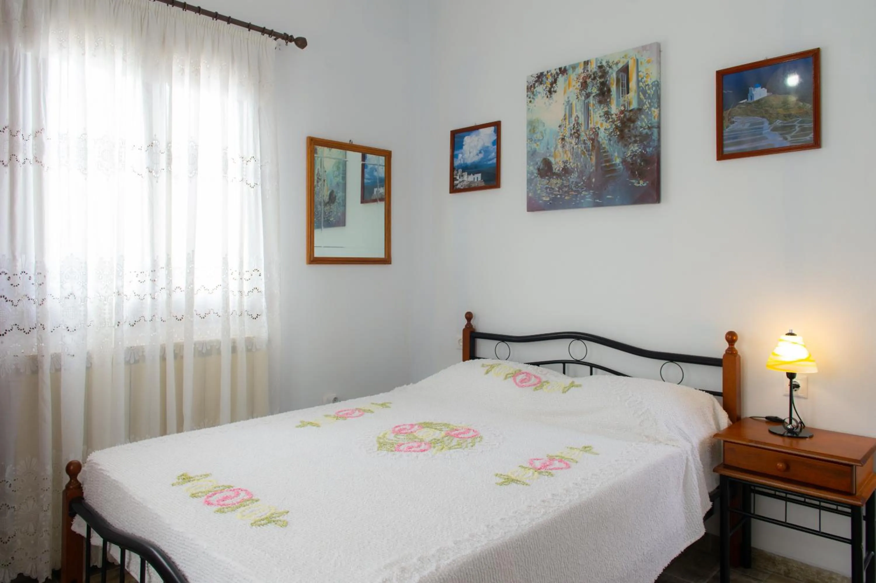 Bedroom, Bed in Pension Afroditi