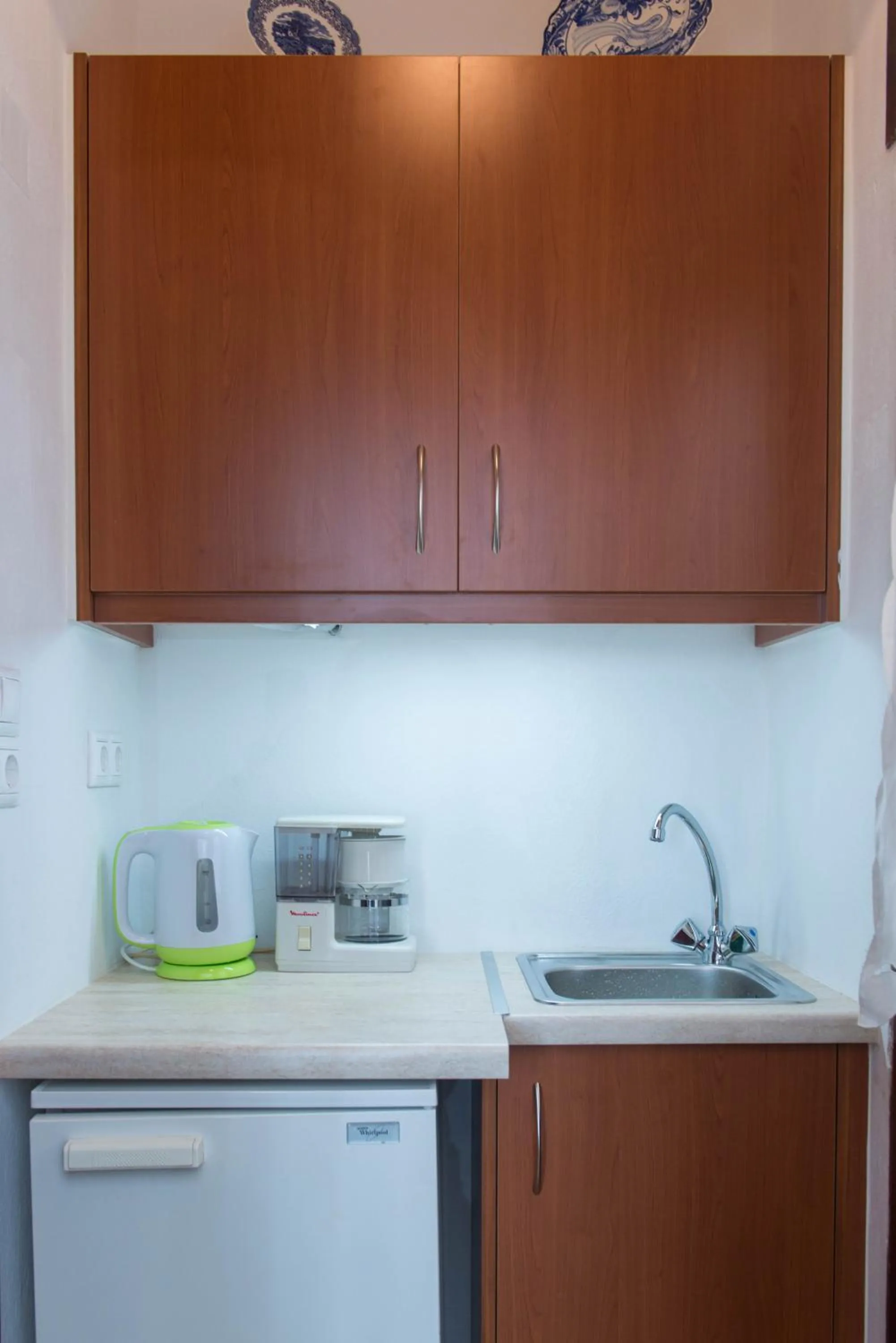 Kitchen or kitchenette in Pension Afroditi