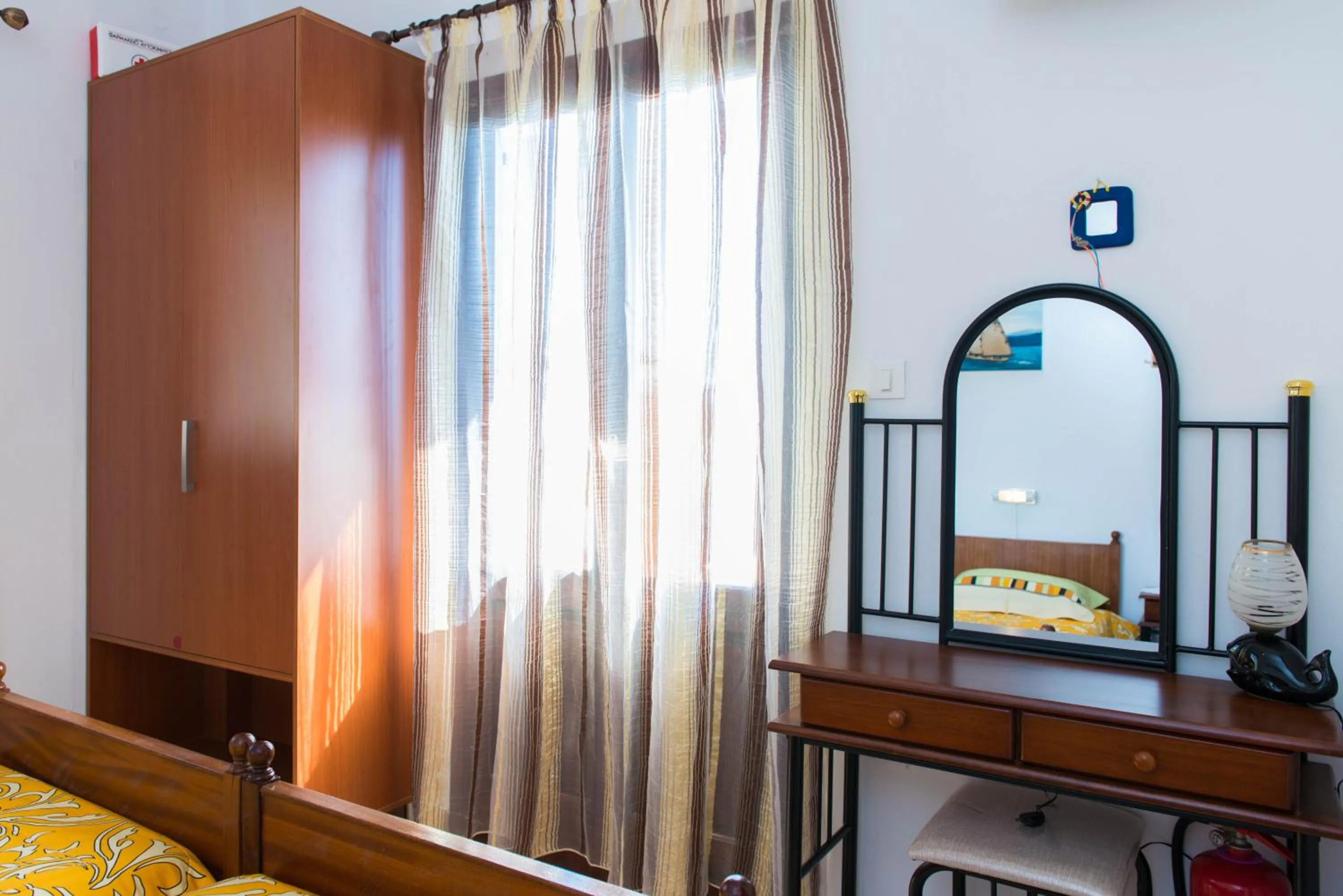 Bedroom, Bed in Pension Afroditi