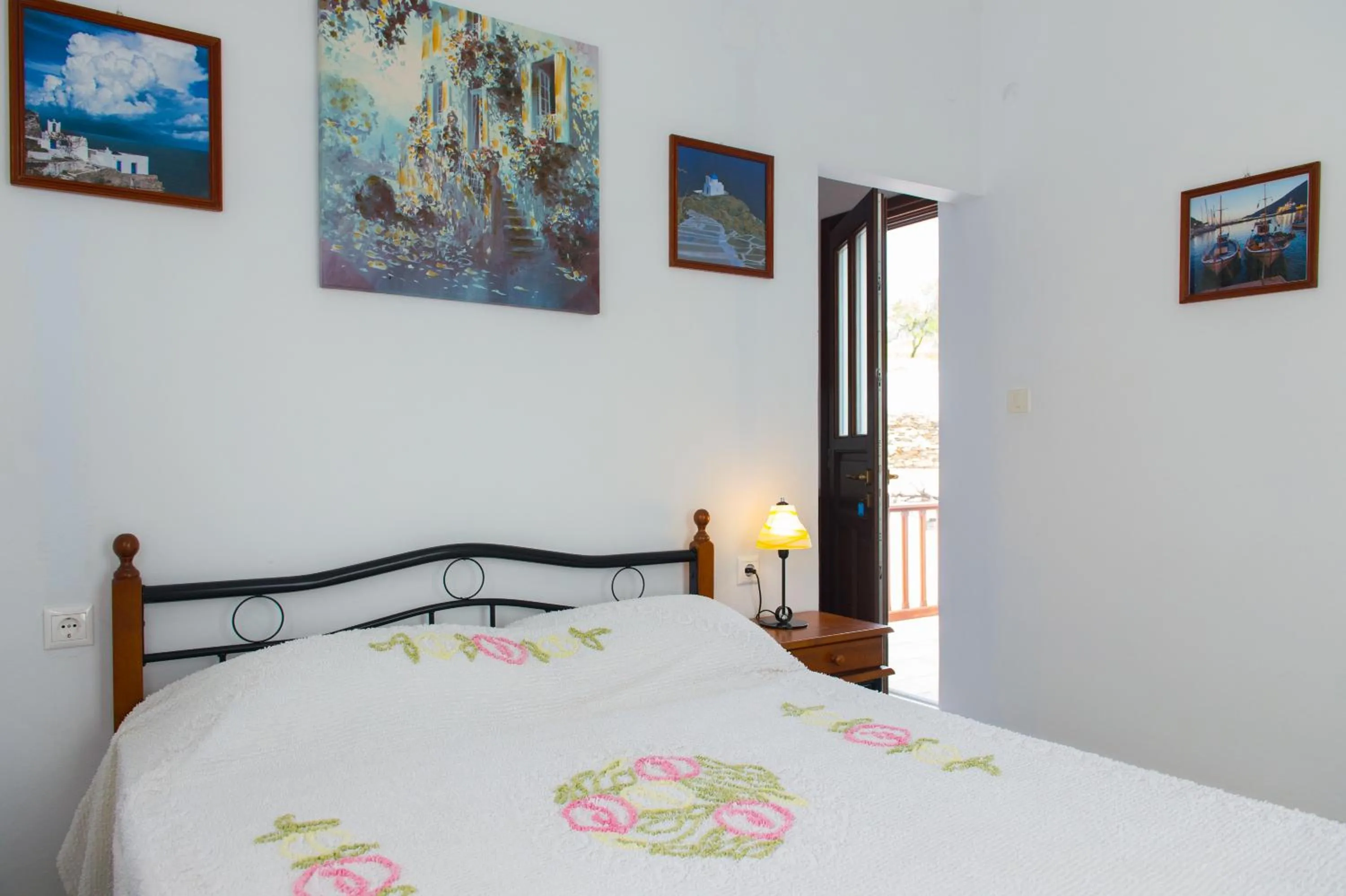 Bedroom, Bed in Pension Afroditi