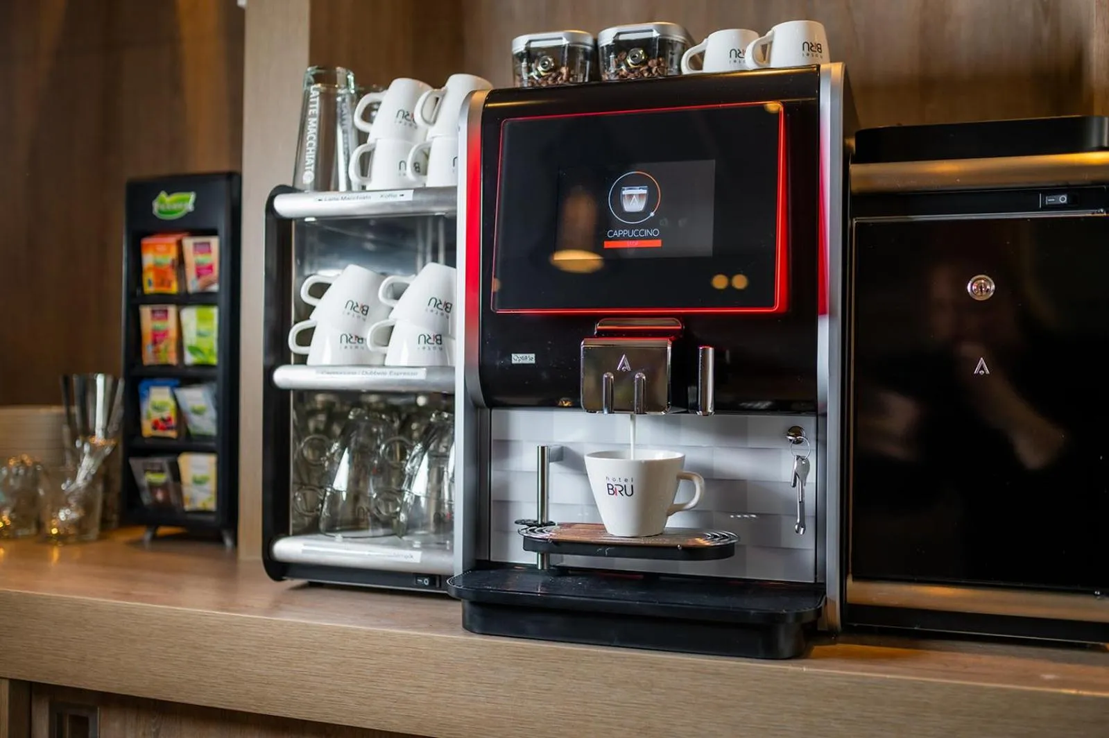 Coffee/tea facilities in Hotel Bru