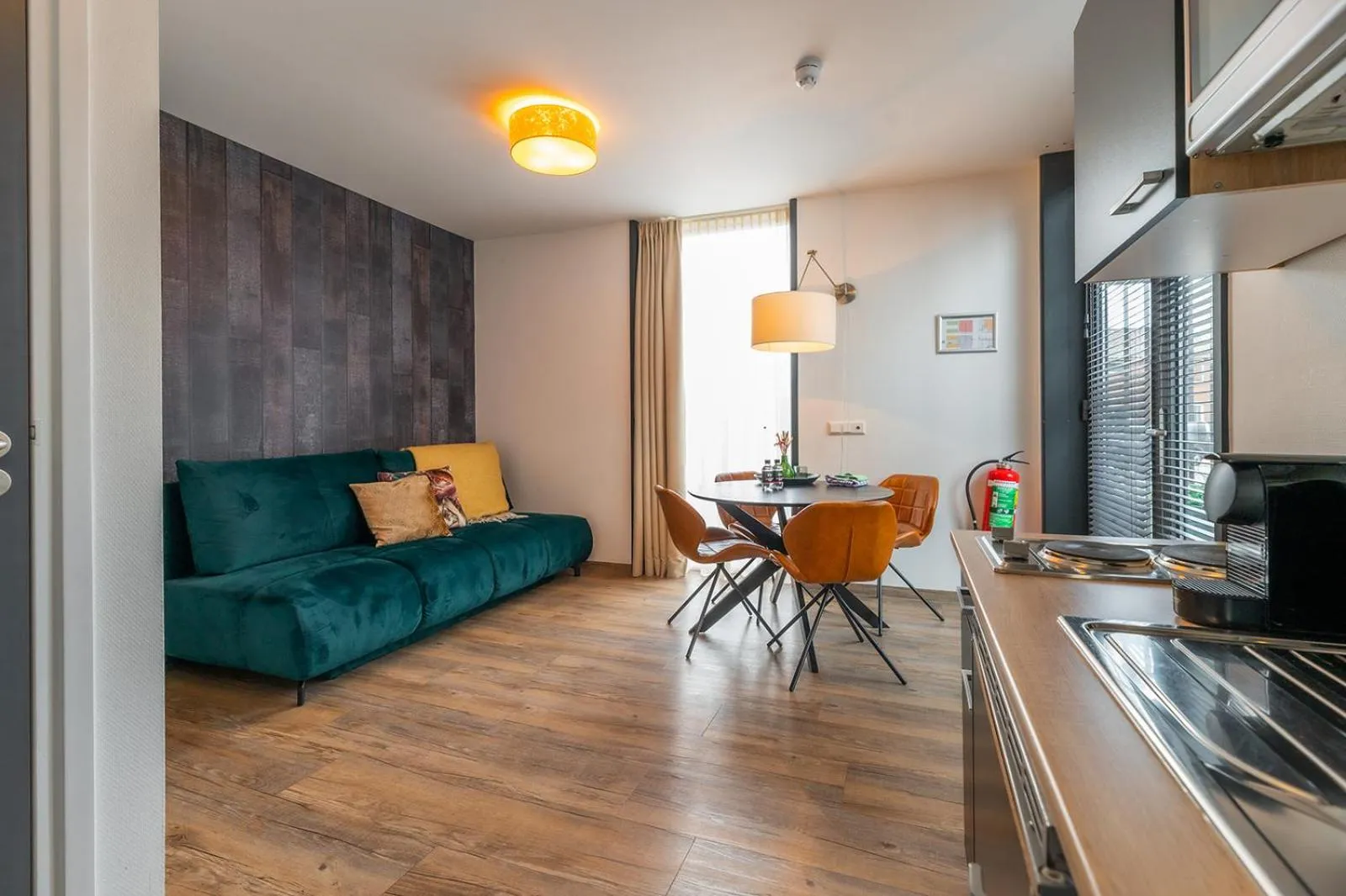 Kitchen or kitchenette in Hotel Bru