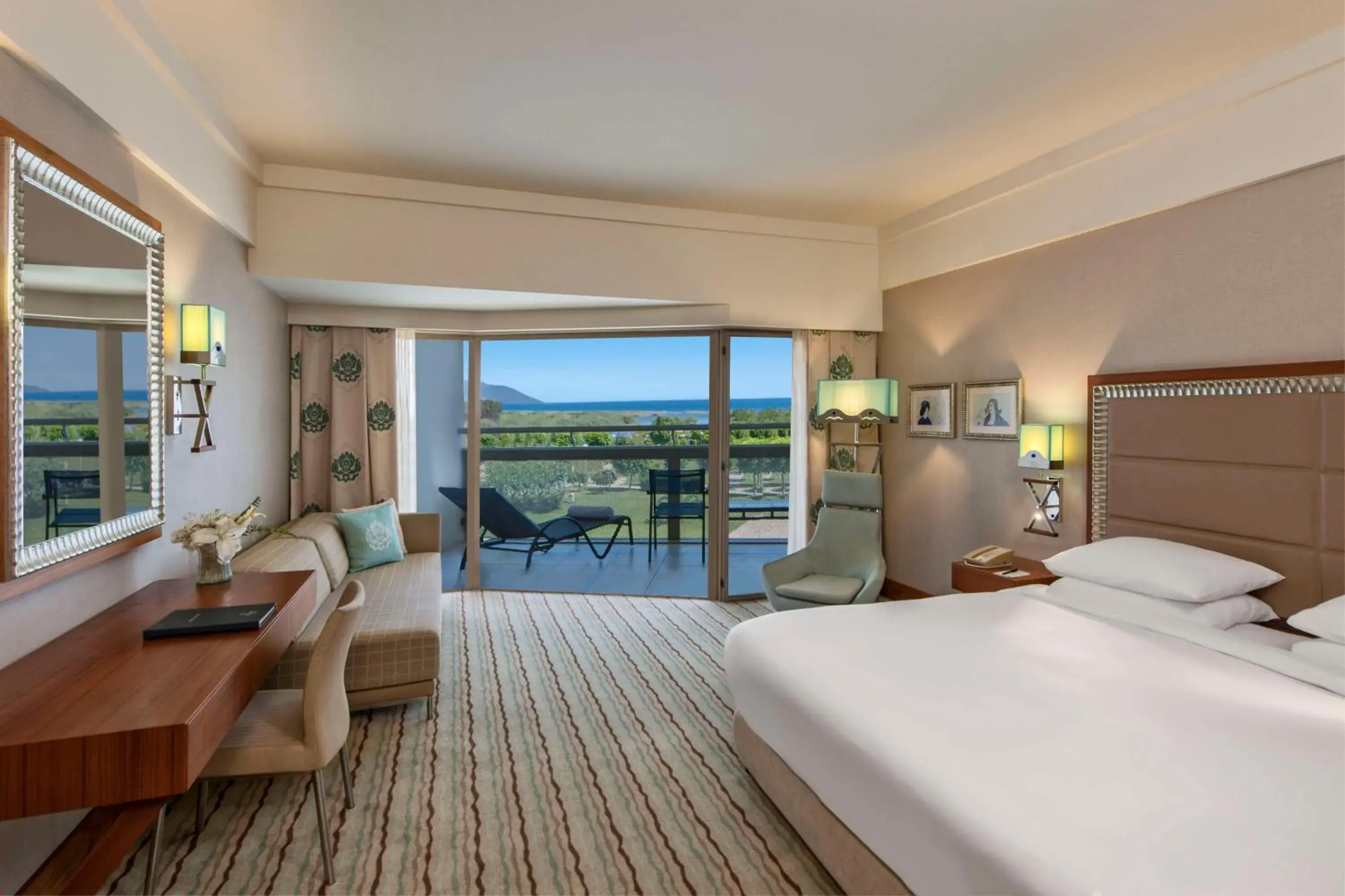 View (from property/room), Bed in Hilton Dalaman Sarigerme Resort & Spa View (from property/room), Bed in Hilton Dalaman Sarigerme Resort & Spa