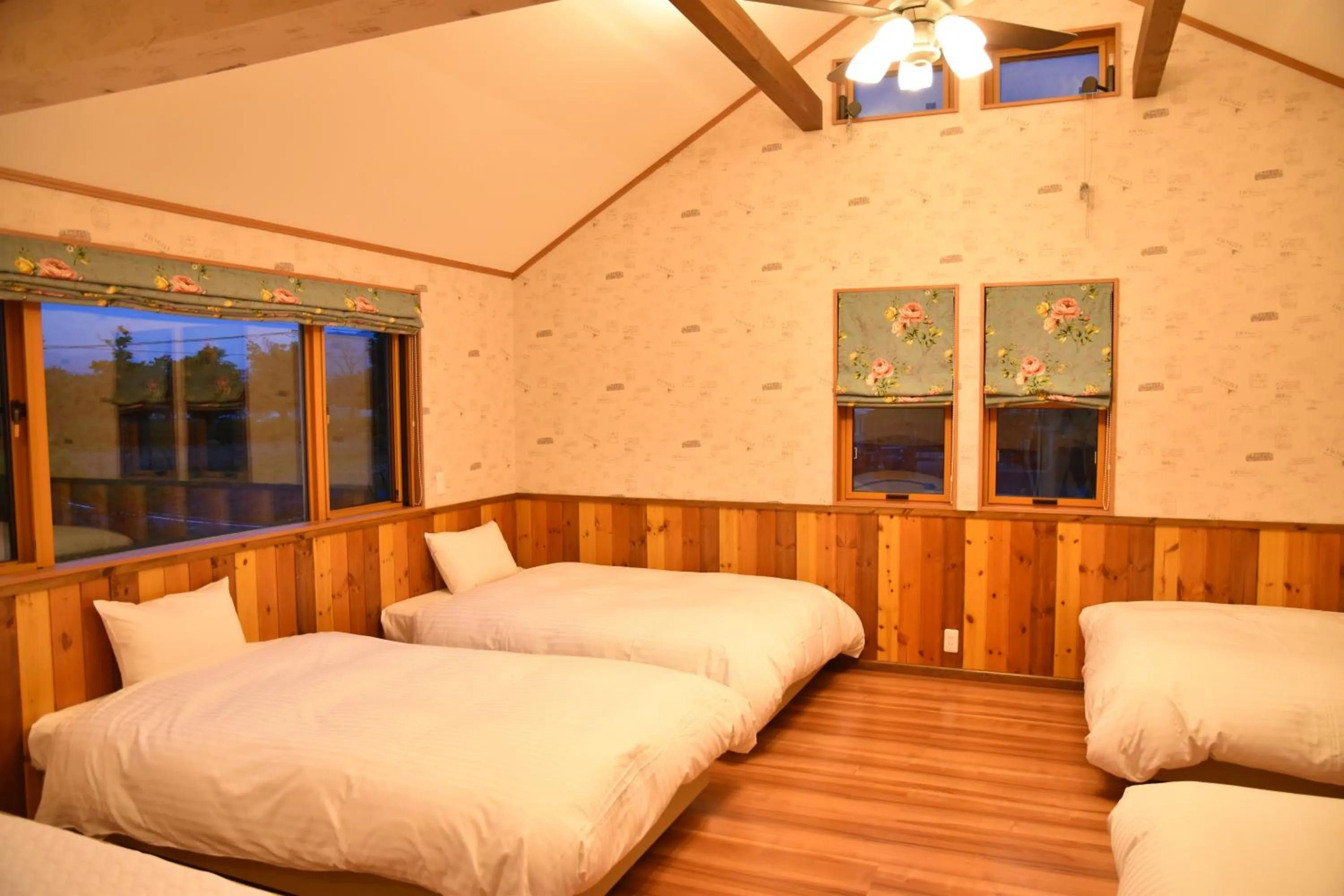 Bed in Kawaguchiko Cottage Minami