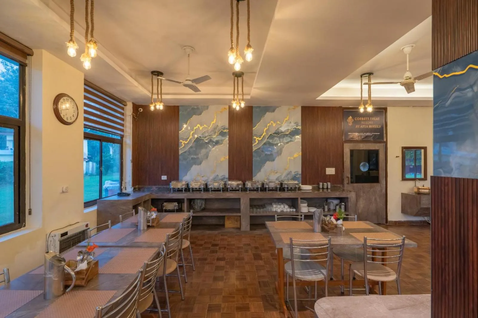 Restaurant/places to eat in Corbett Treat Resort By Atya Hotels