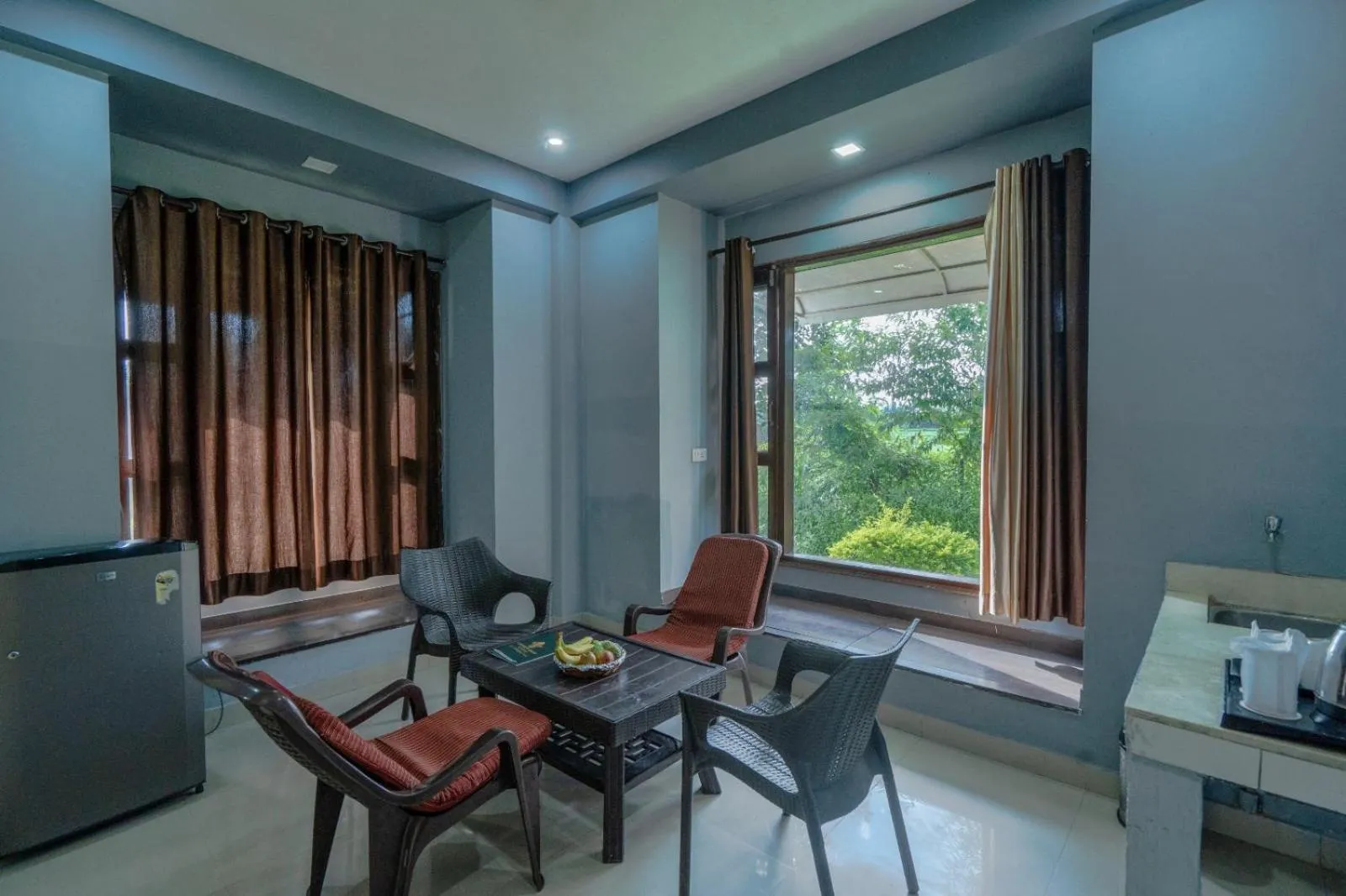 Living room in Corbett Treat Resort By Atya Hotels