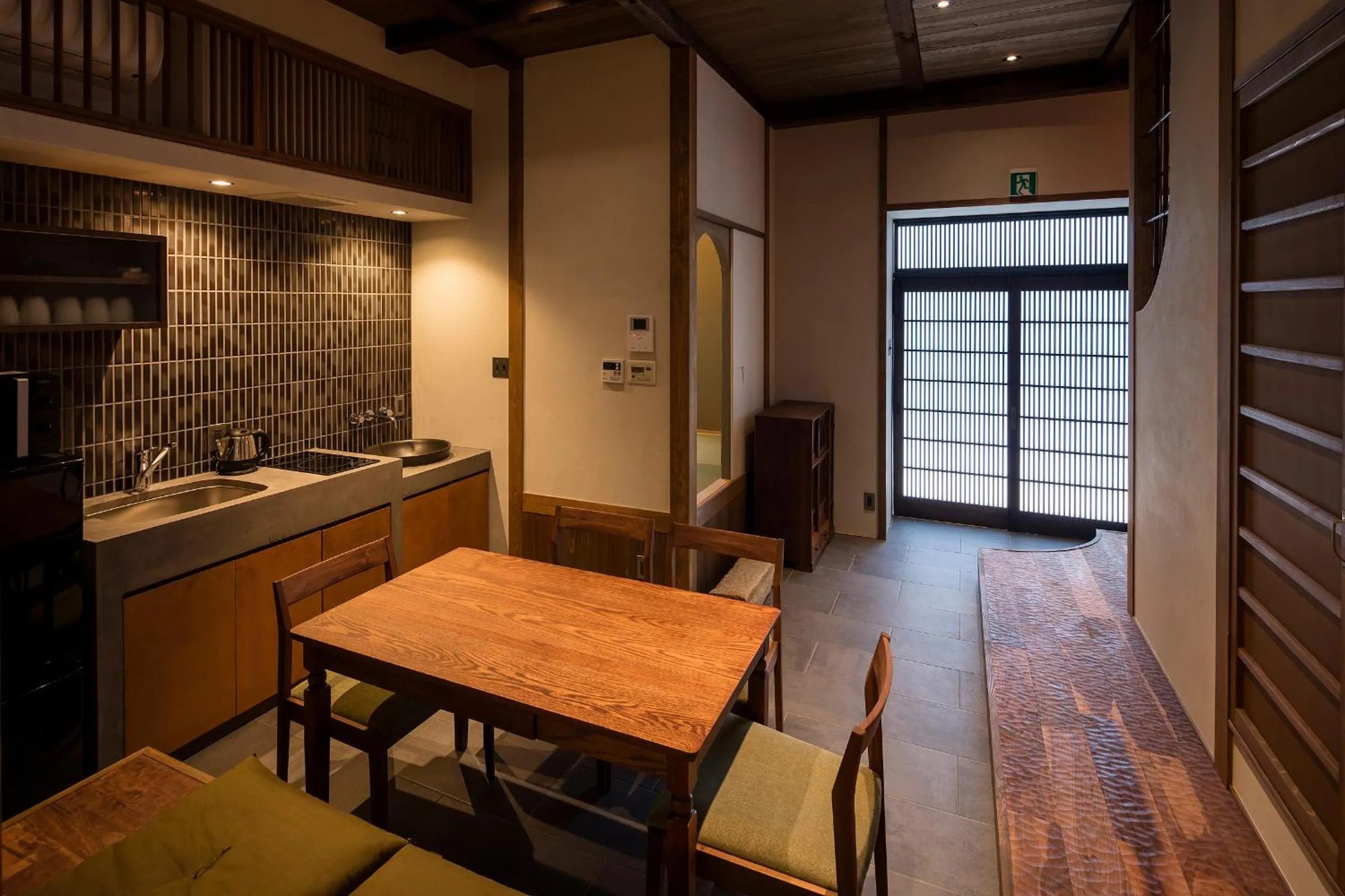 Dining area in Natsume an Machiya House