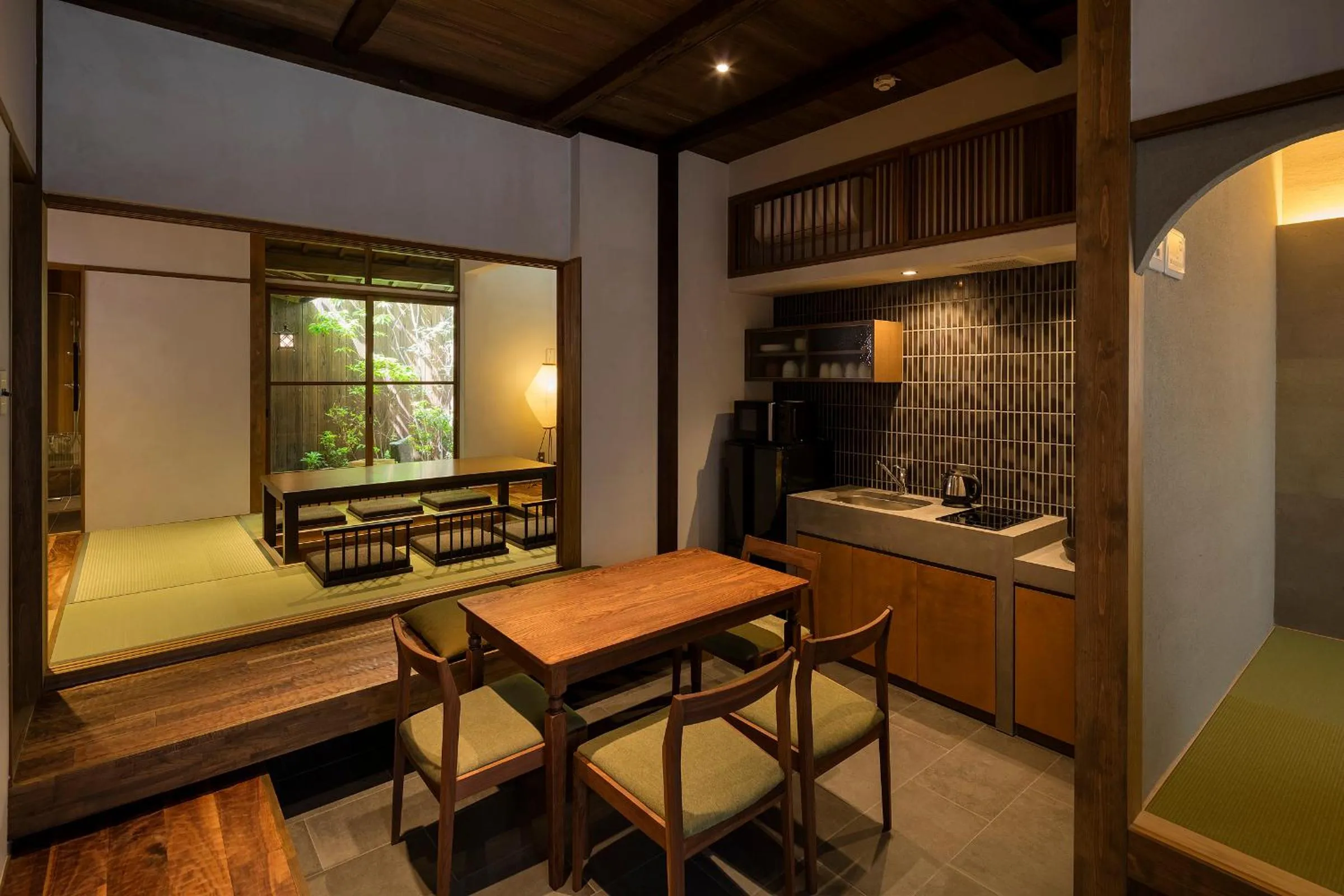 Dining area in Natsume an Machiya House
