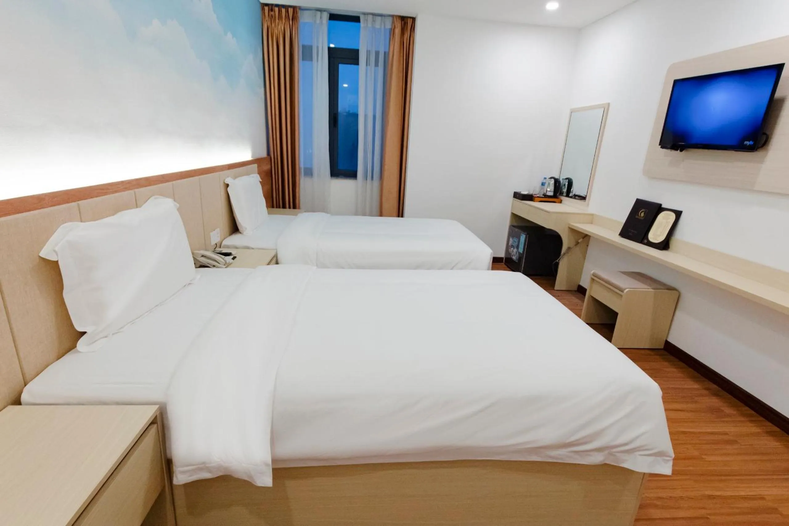 Bed in Golden Sea 3 Hotel